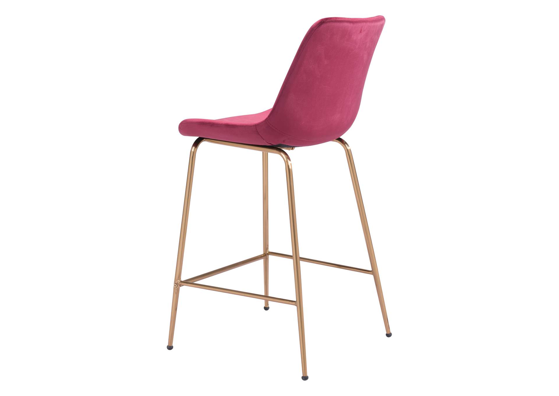 Tony Counter Stool Red & Gold image 8