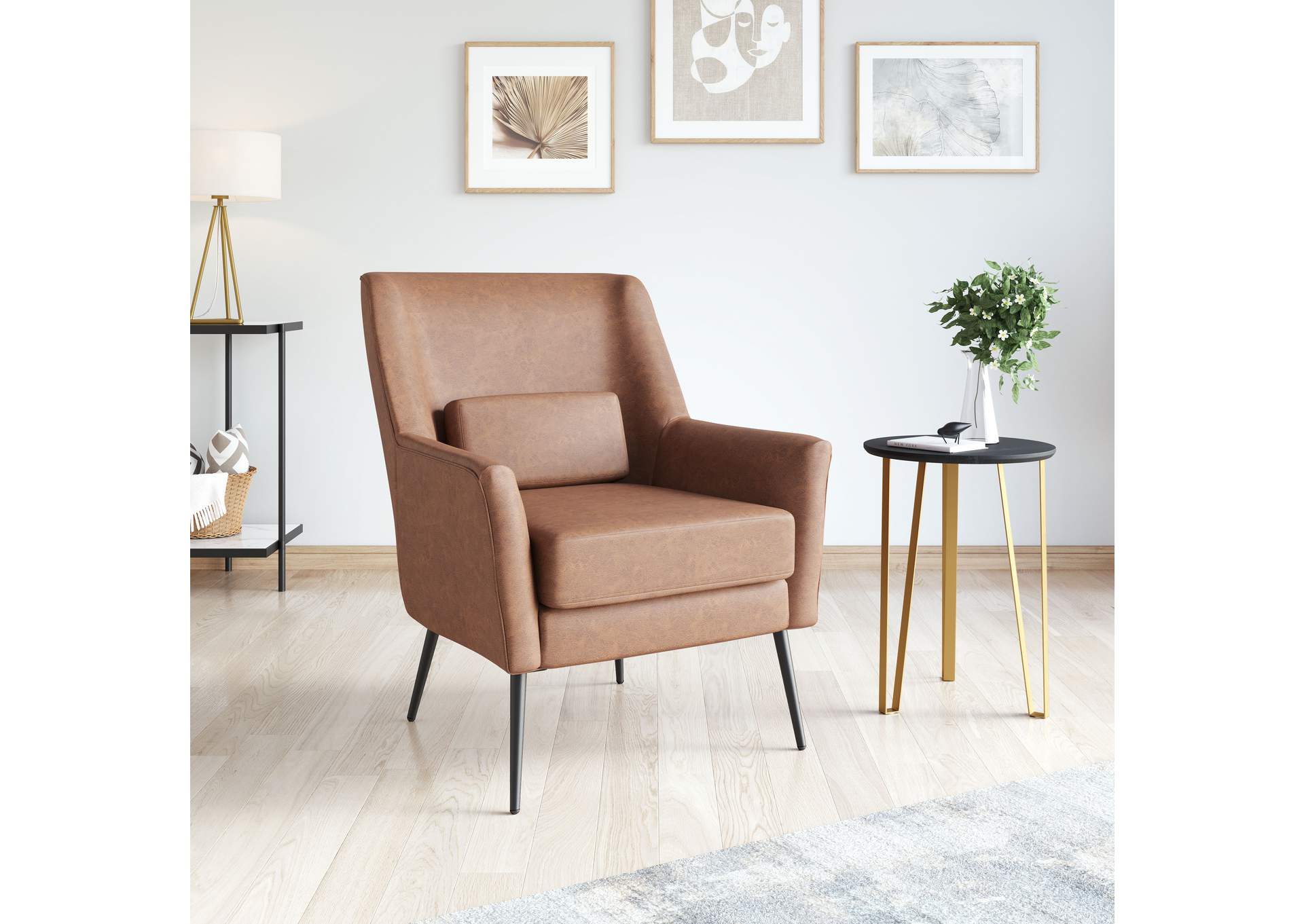 Ontario Accent Chair Vintage Brown image 1