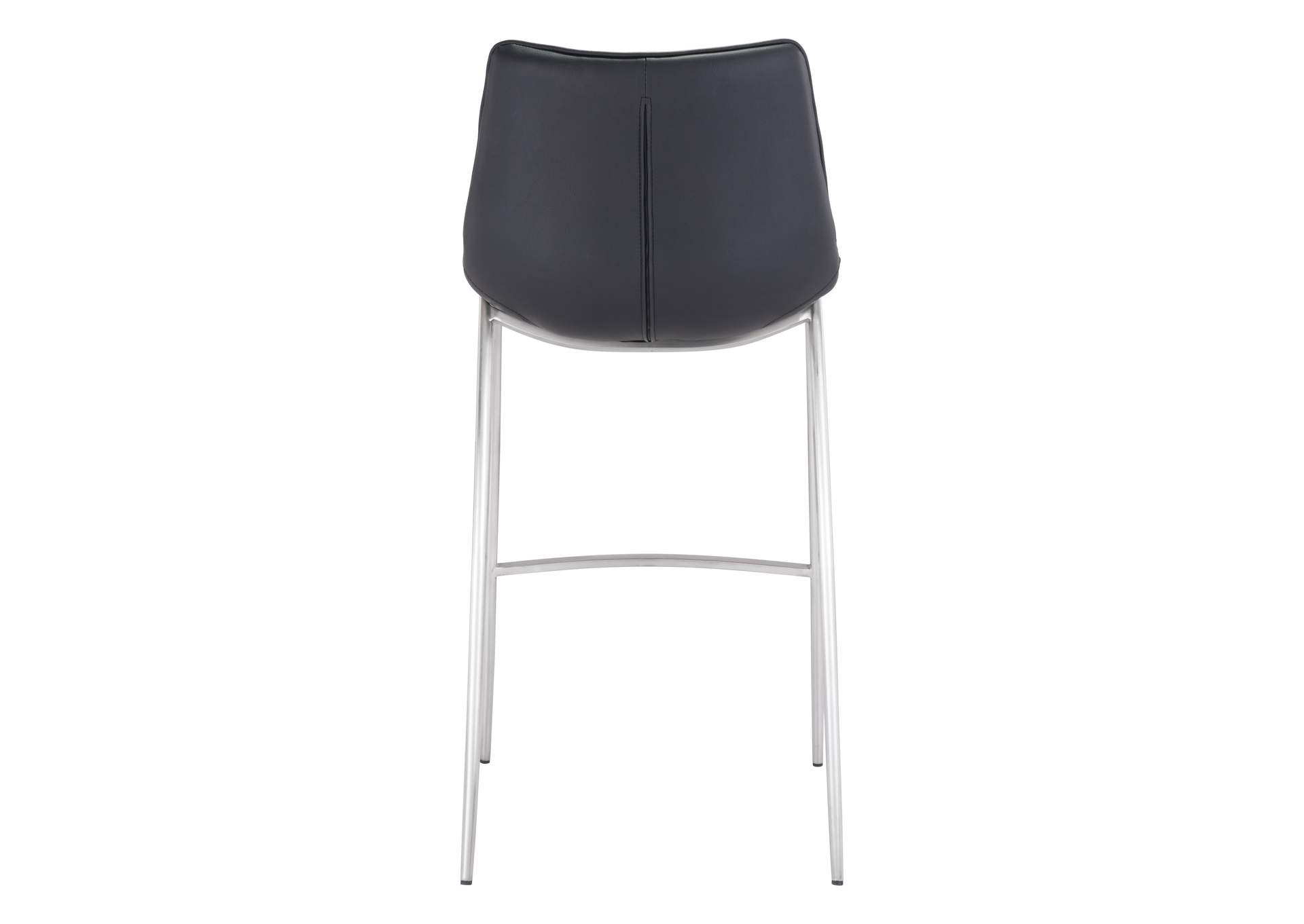 Magnus Barstool (Set Of 2) Black & Silver image 7