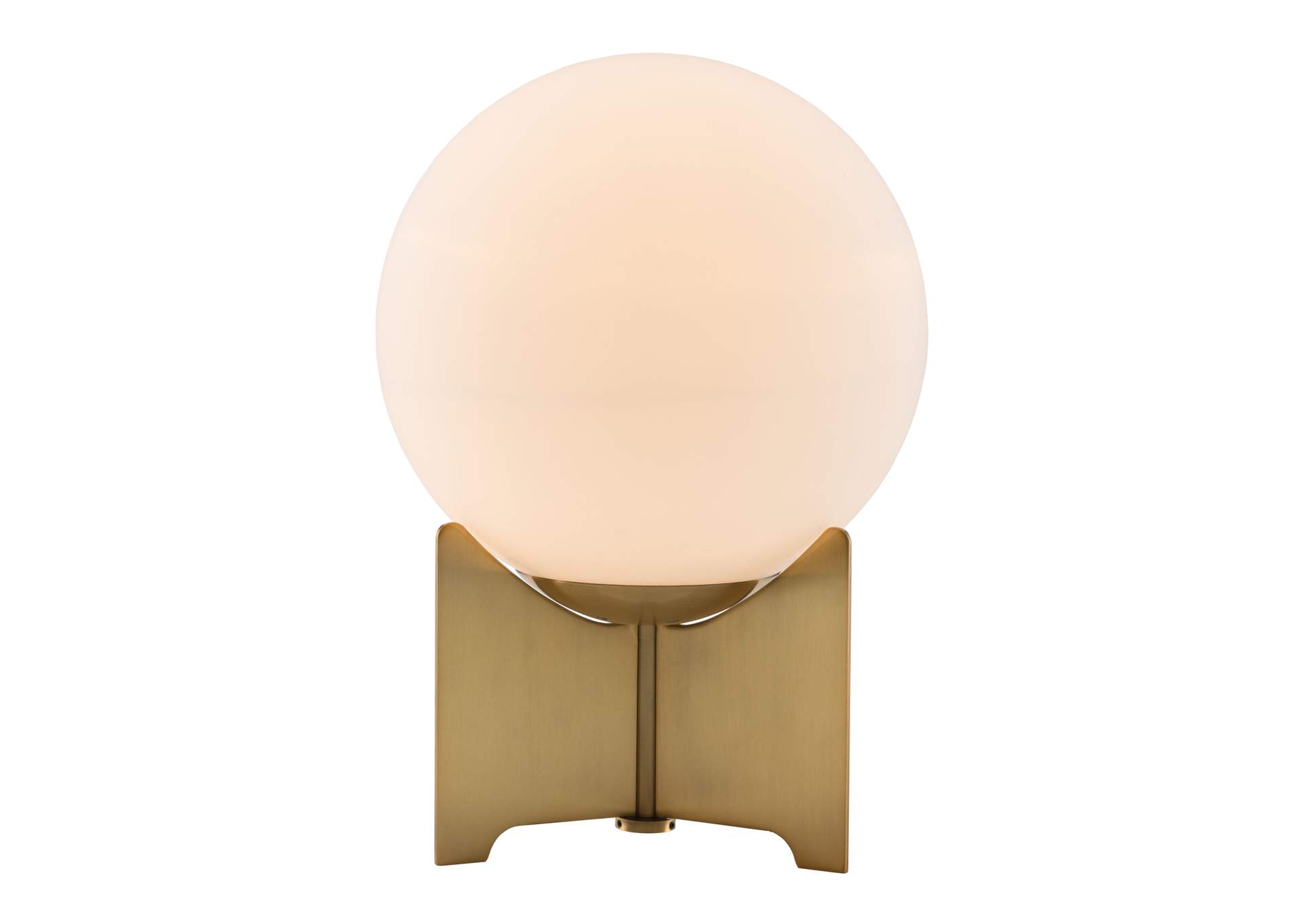 Pearl Table Lamp White & Brass image 6