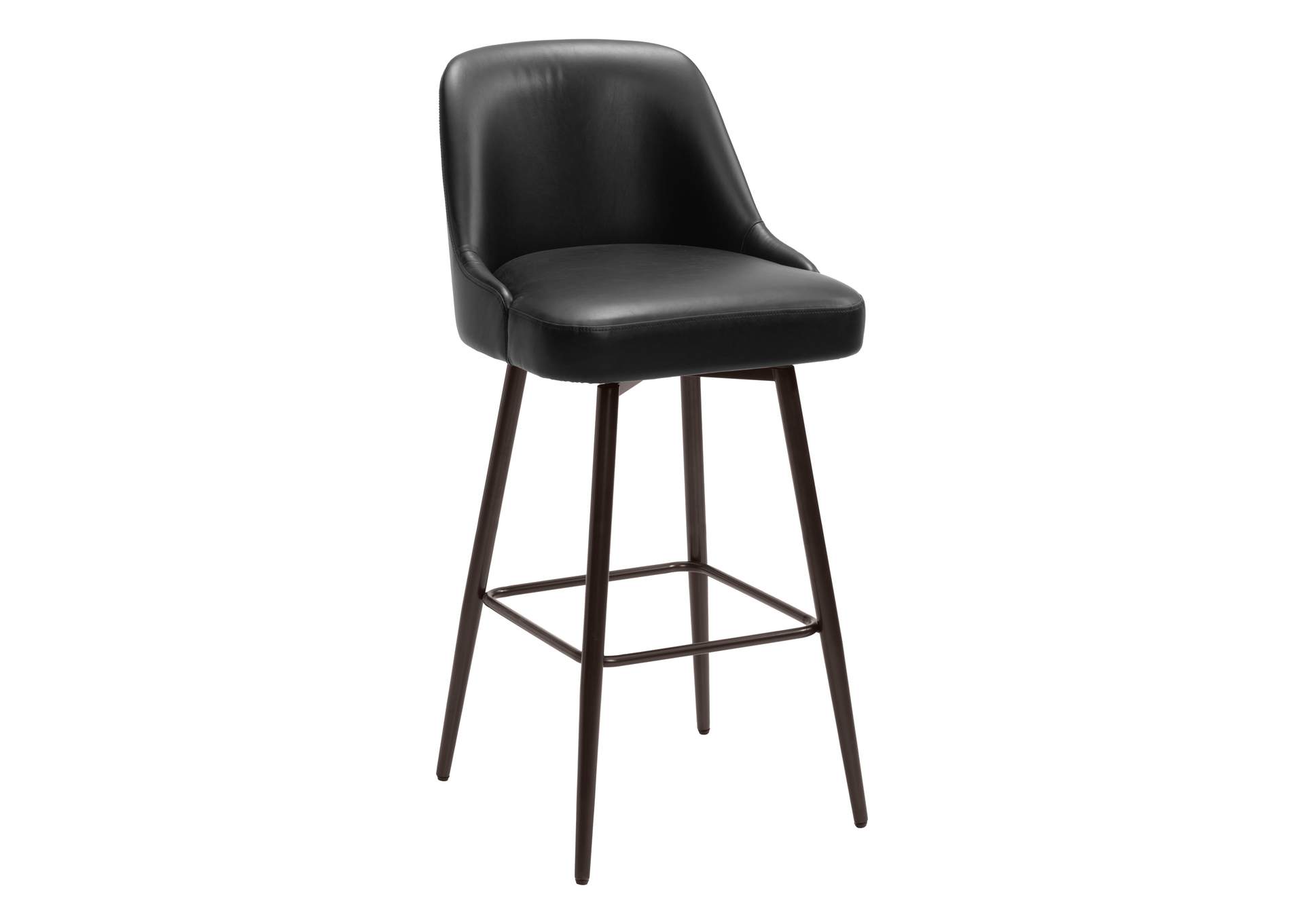 Keppel Swivel Barstool Black & Bronze image 8