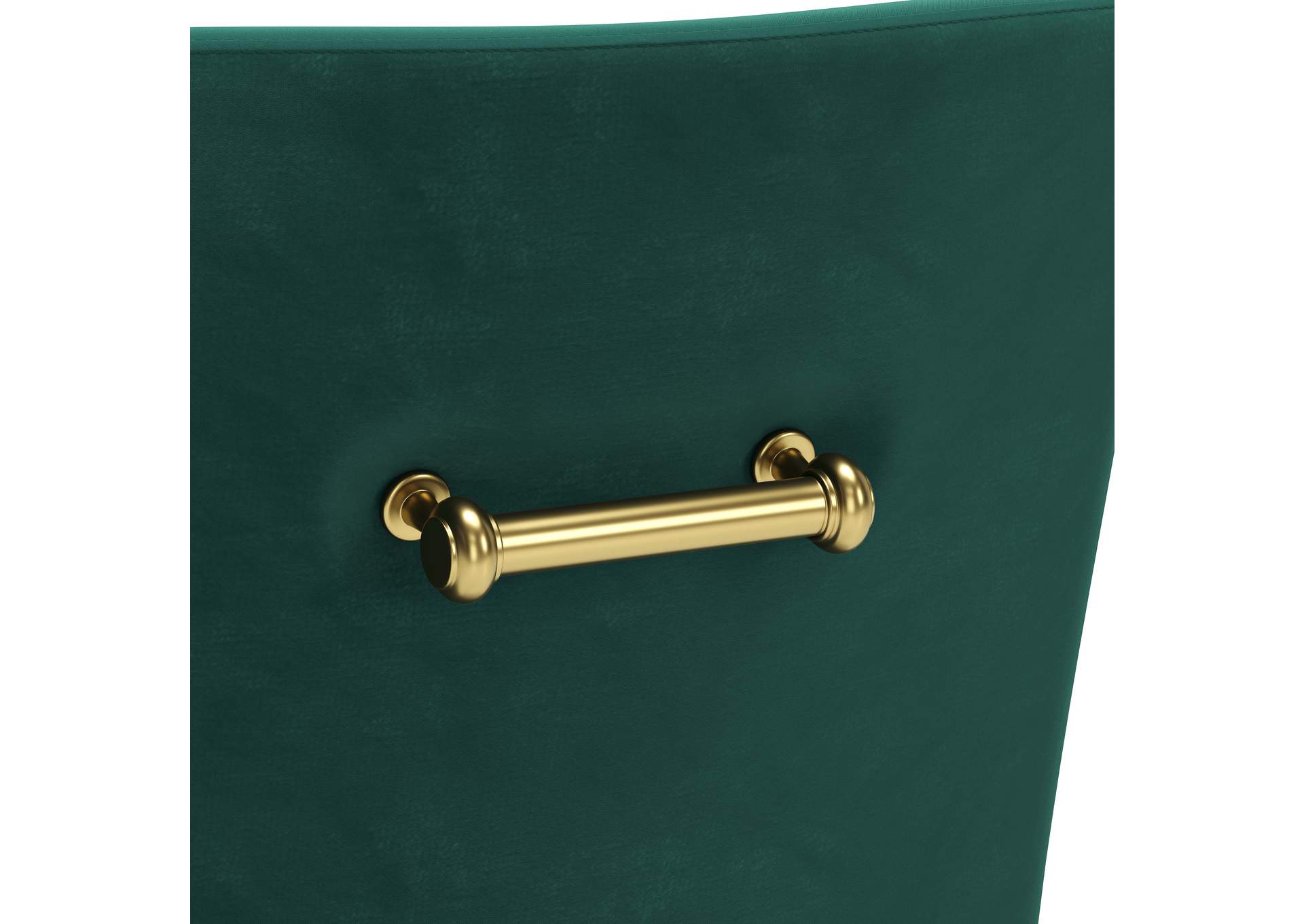Maxine Dining Chair Green & Gold image 10