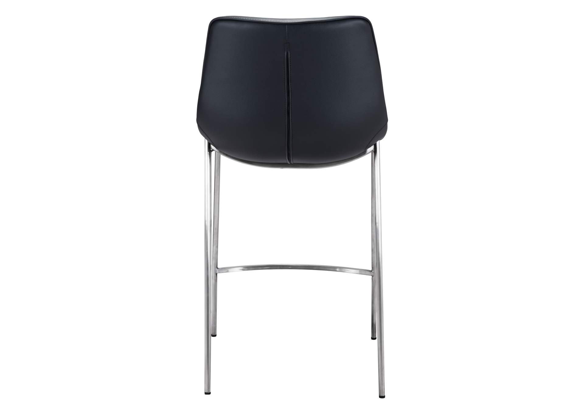 Magnus Counter Stool (Set Of 2) Black & Silver image 6