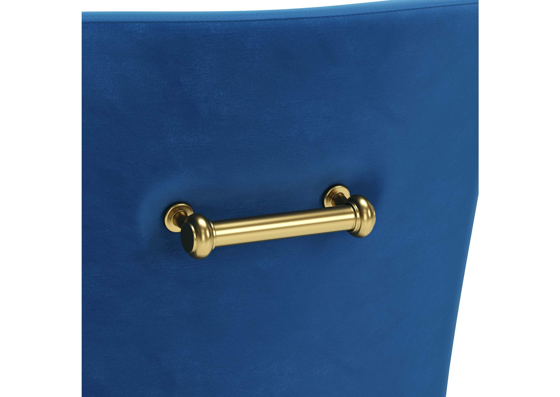Maxine Dining Chair Navy Blue & Gold image 10