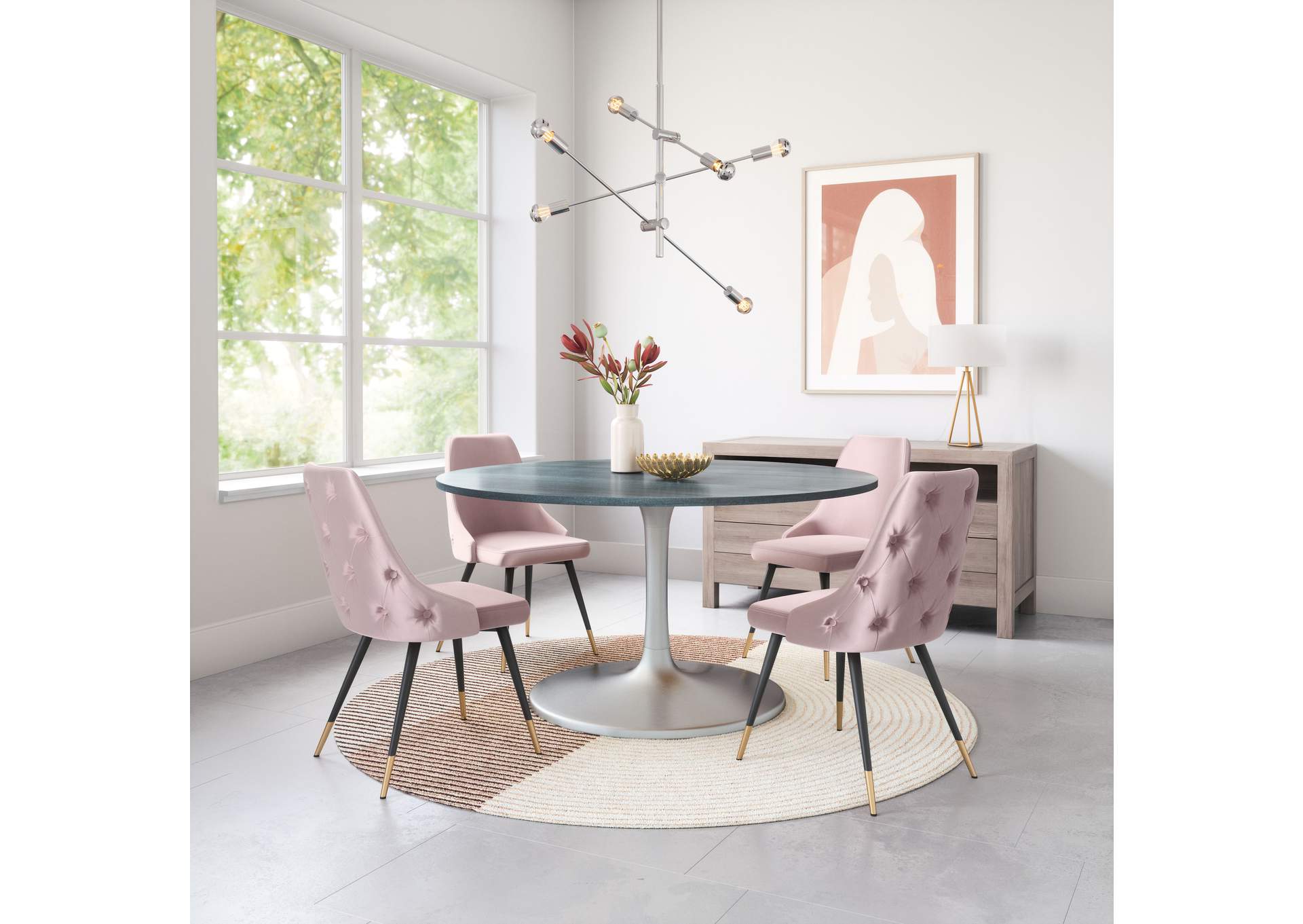 Piccolo Dining Chair (Set Of 2) Pink image 3