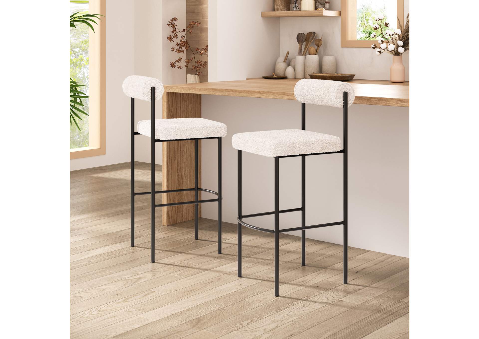 Livorno Barstool (Set Of 2) Ivory image 1