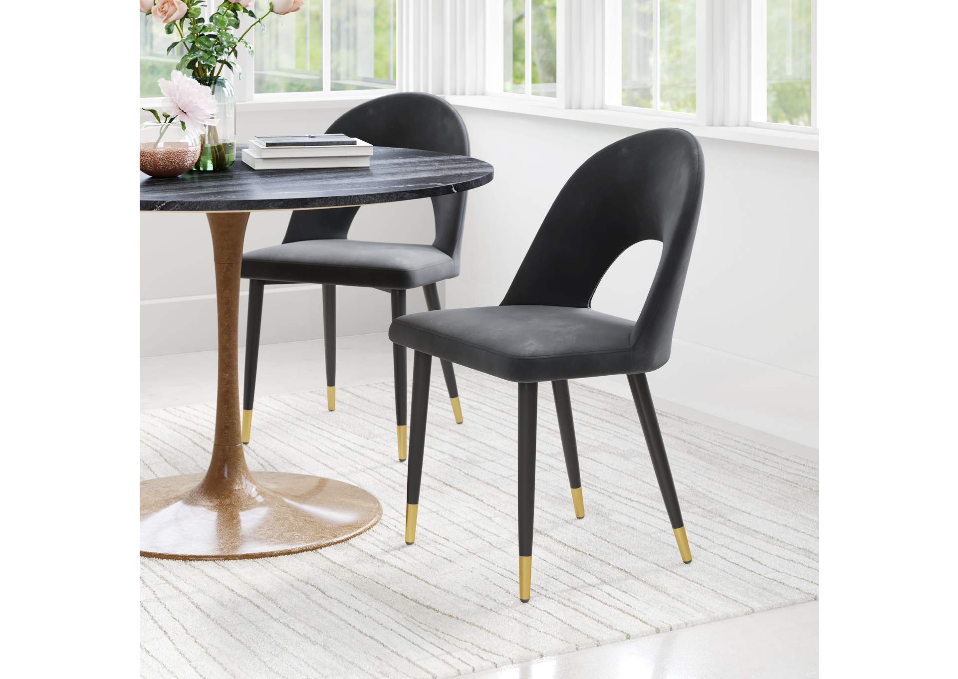 Menlo Dining Chair (Set Of 2) Black image 1