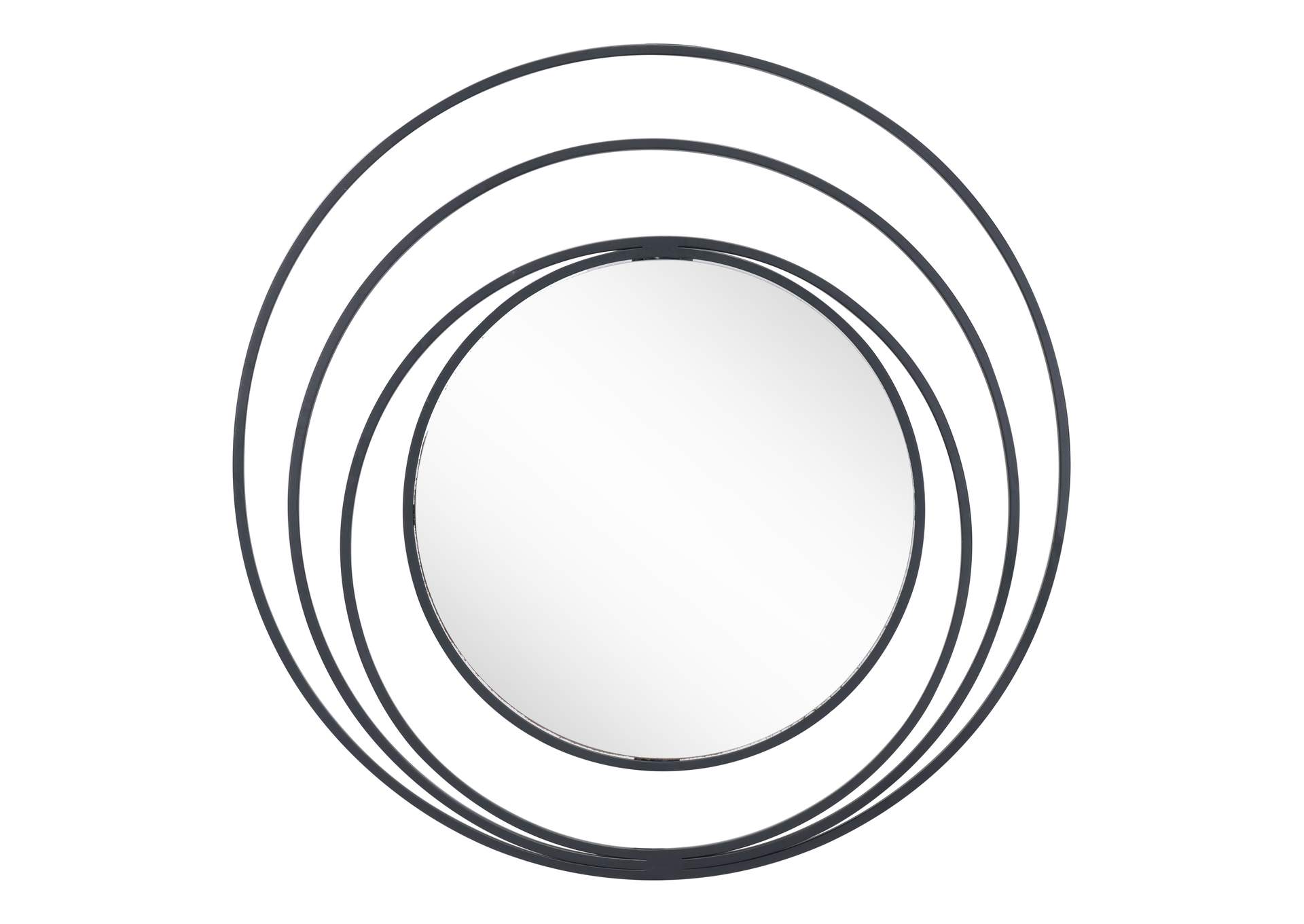 Luna Round Mirror Black image 4