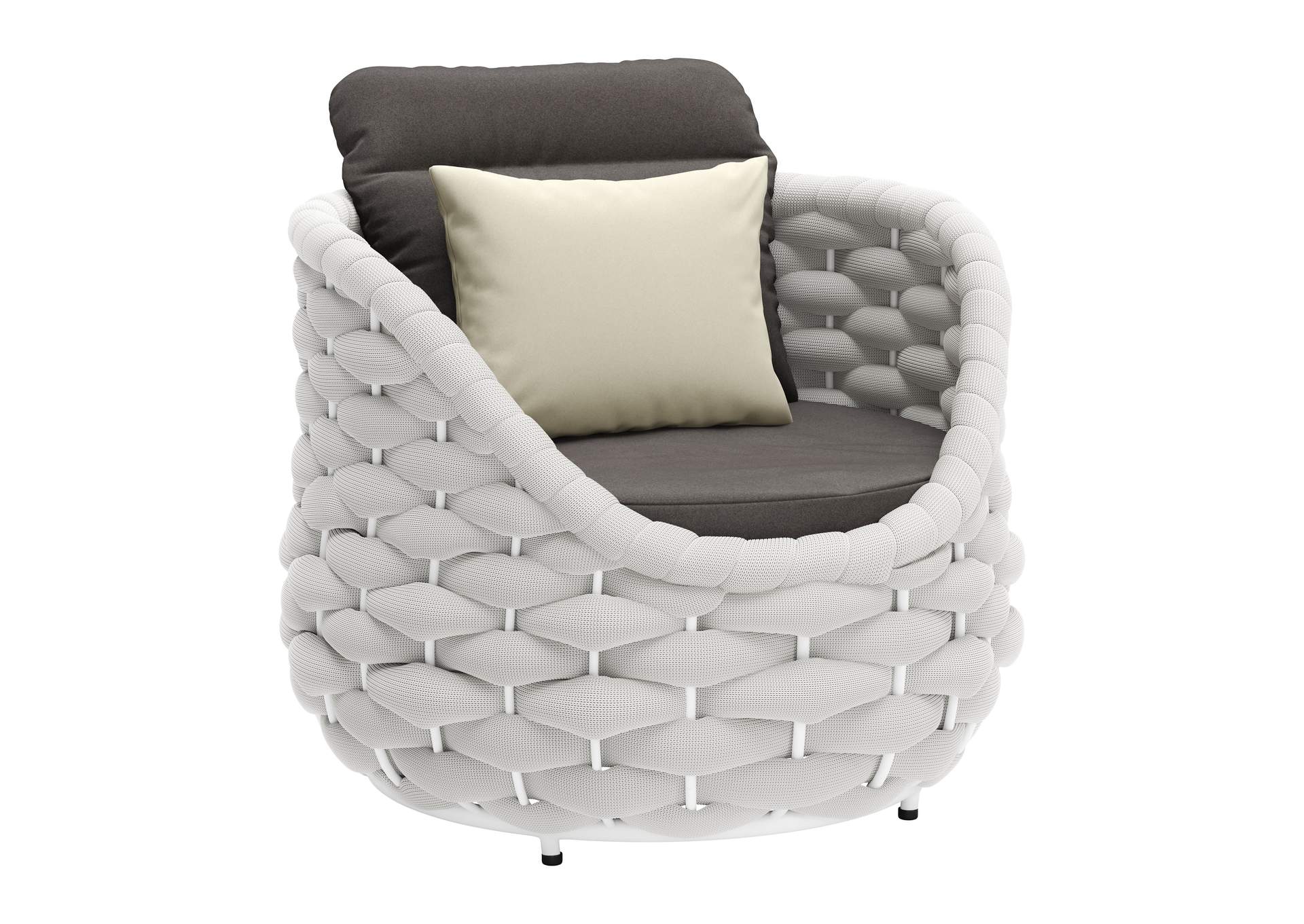 Coral Reef Outdoor Accent Chair Gray image 3