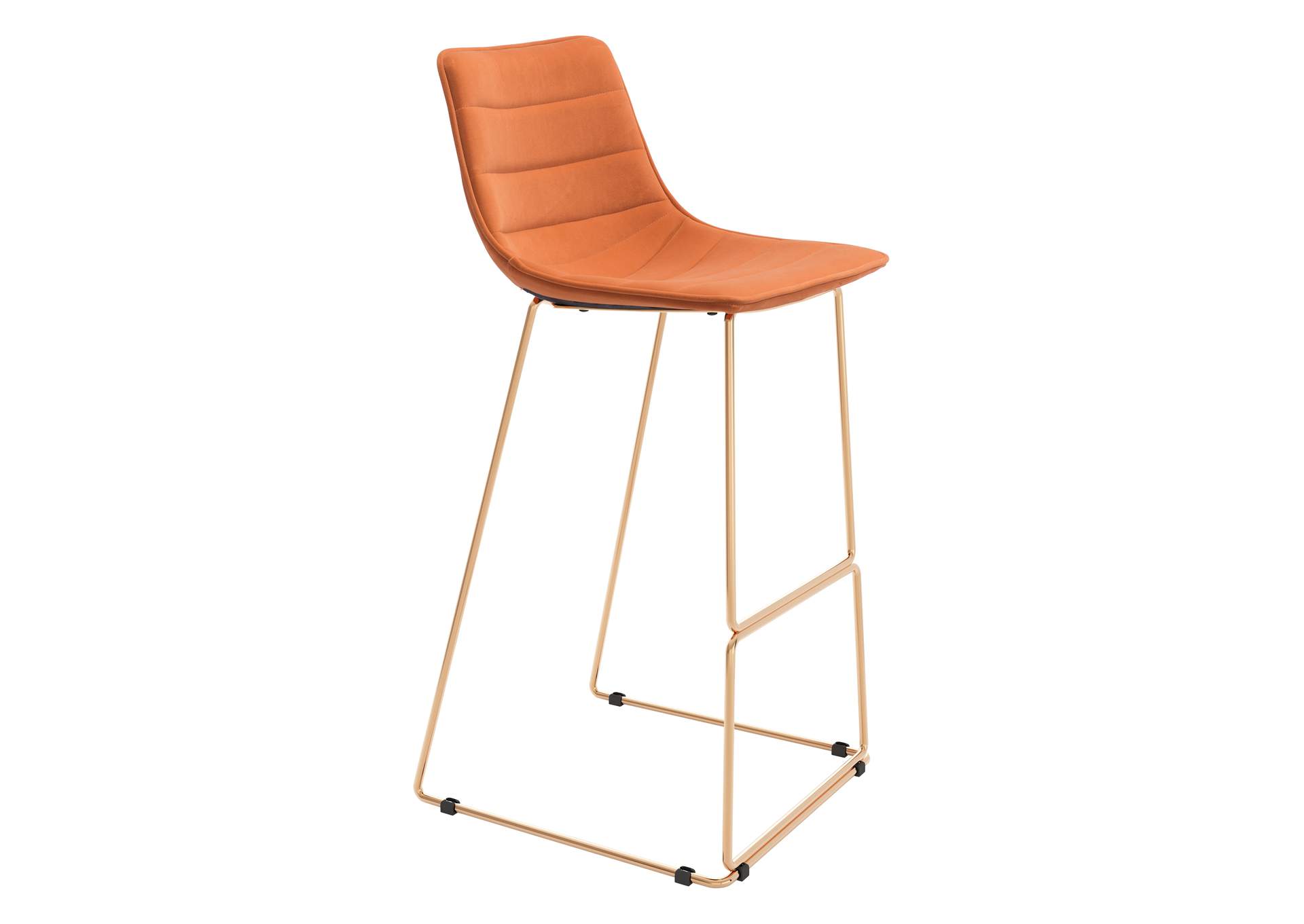 Adele Barstool (Set Of 2) Orange & Gold image 4