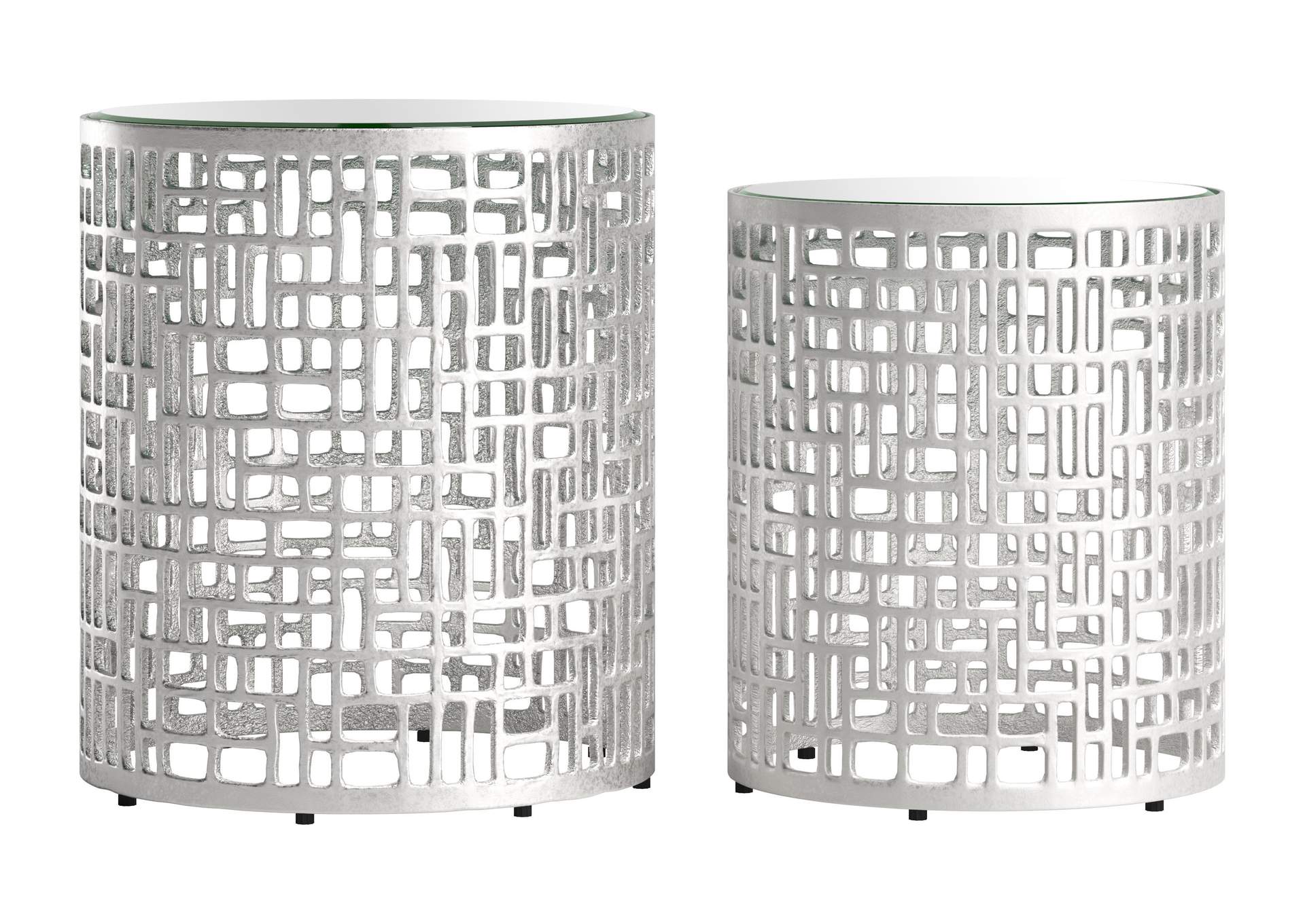 Reden Side Table Set (2-Piece) Silver image 4