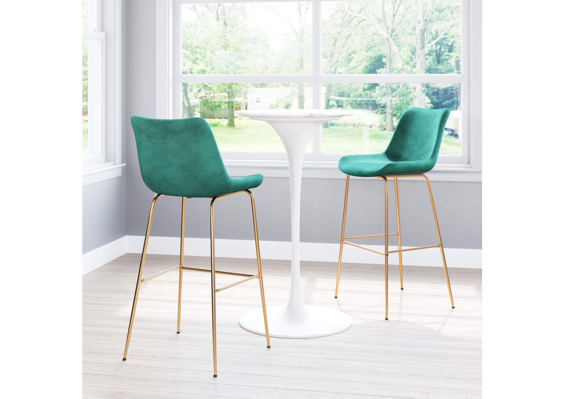 Tony Barstool Green & Gold image 3