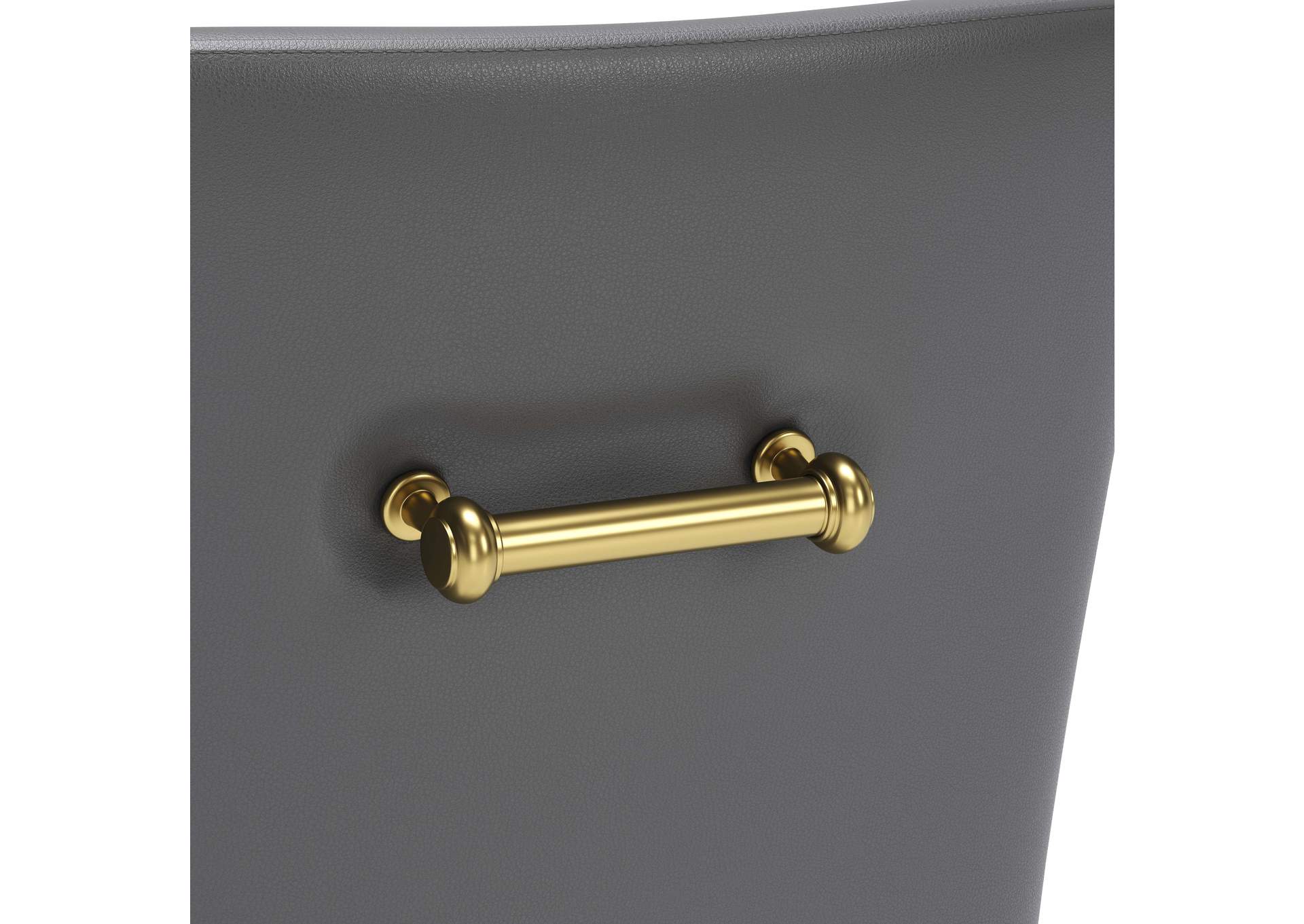 Maxine Dining Chair Gray & Gold image 10