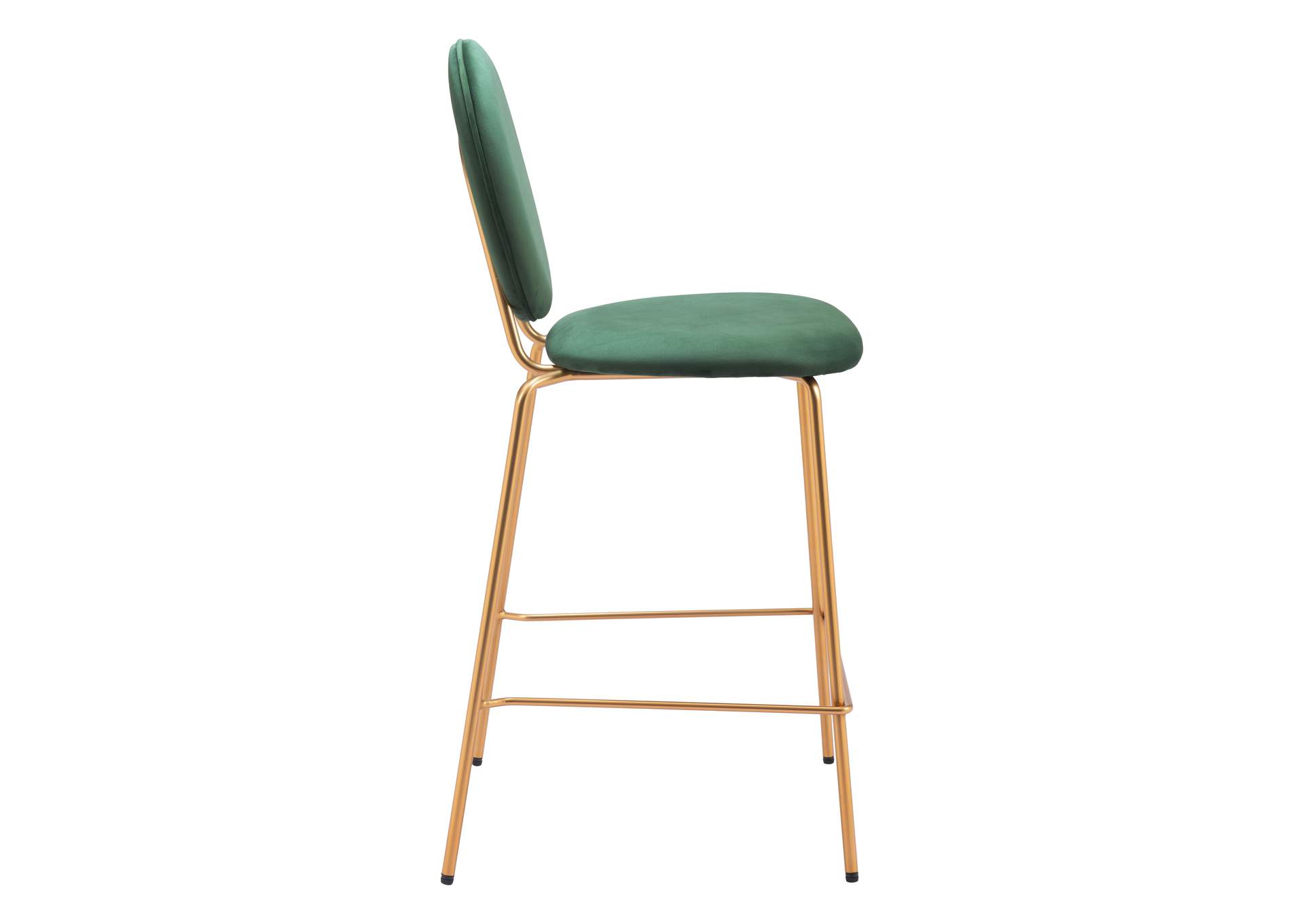 Odessa Counter Stool (Set Of 2) Green & Gold image 3