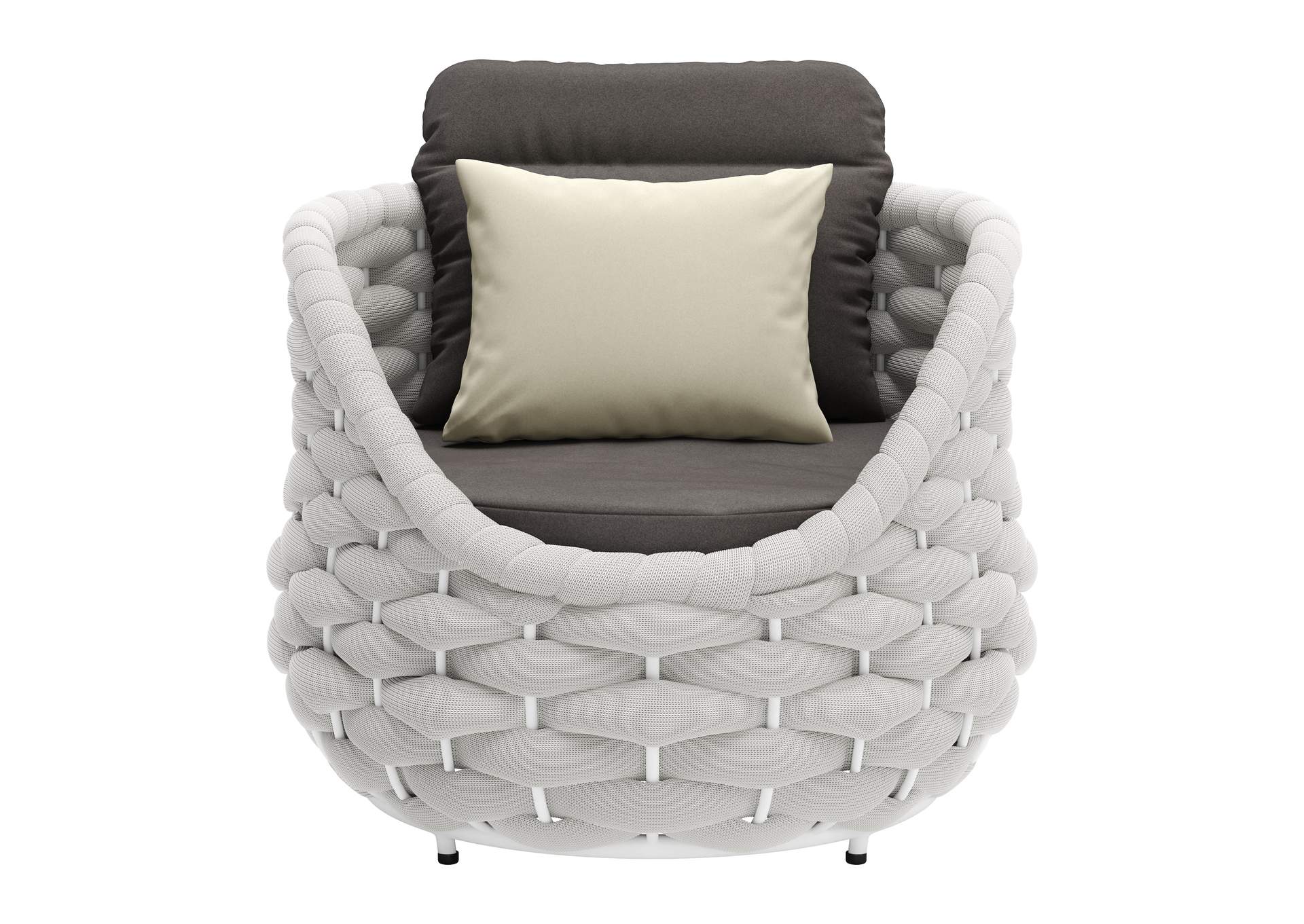 Coral Reef Outdoor Accent Chair Gray image 5