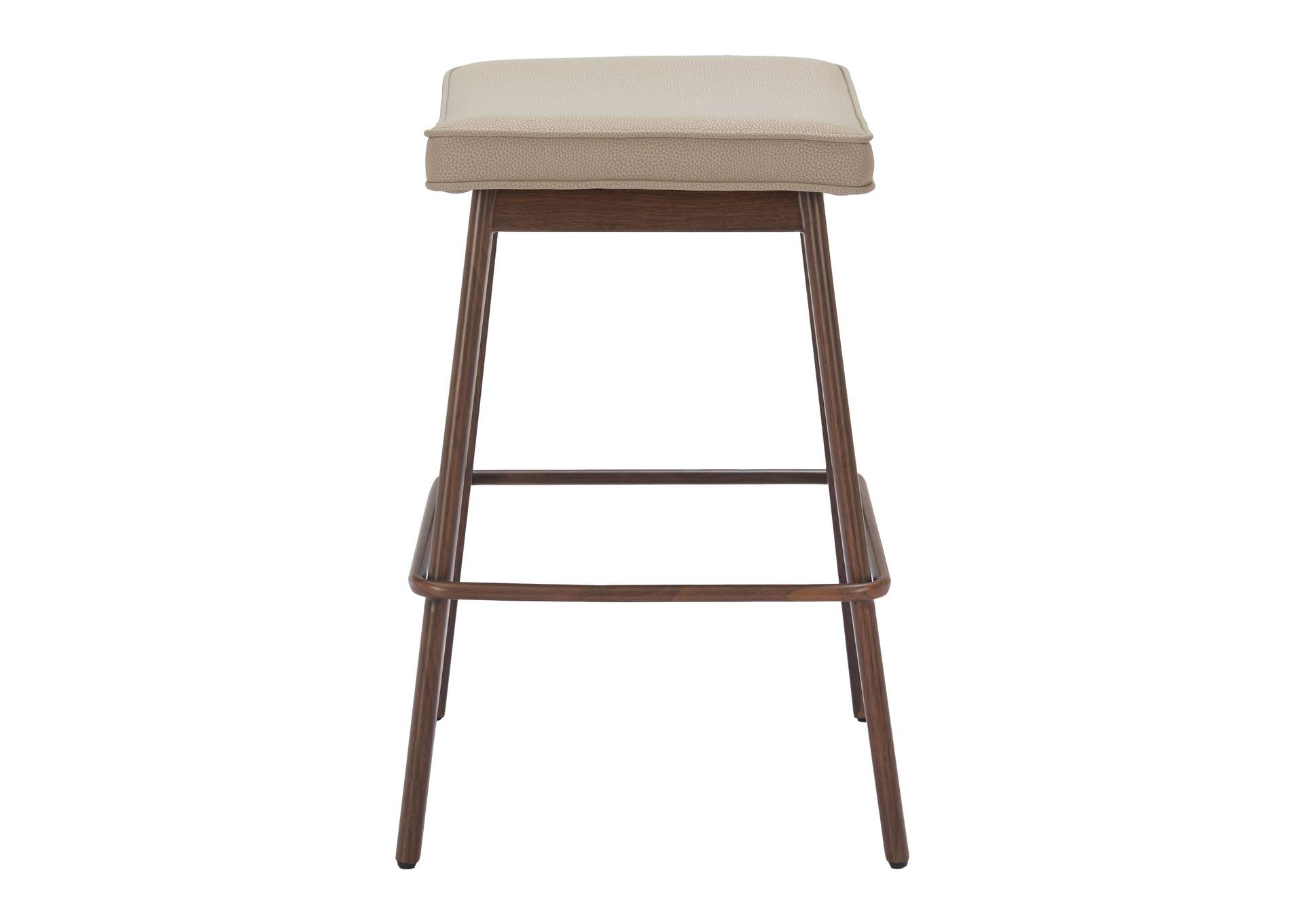 Divat Counter Stool (Set Of 2) Beige & Walnut image 3