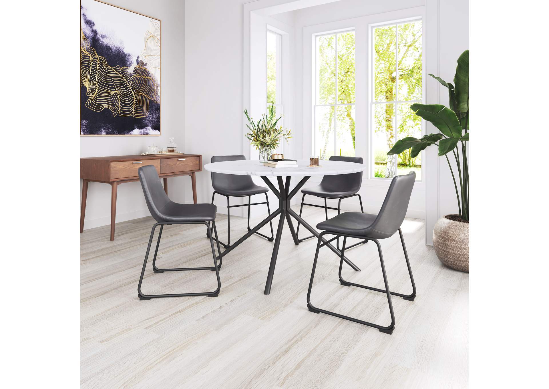 Smart Dining Chair (Set Of 2) Charcoal image 3