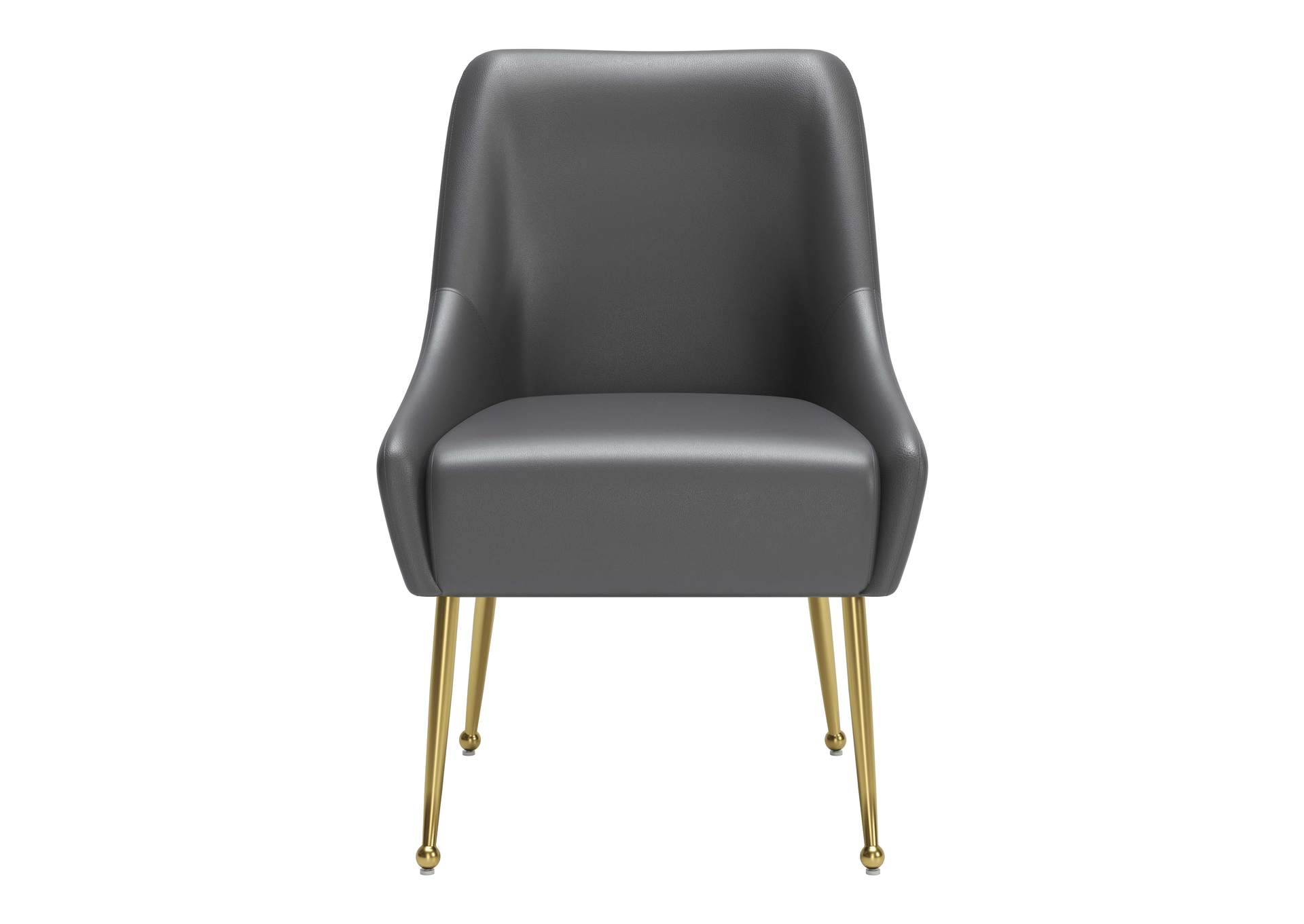 Maxine Dining Chair Gray & Gold image 6