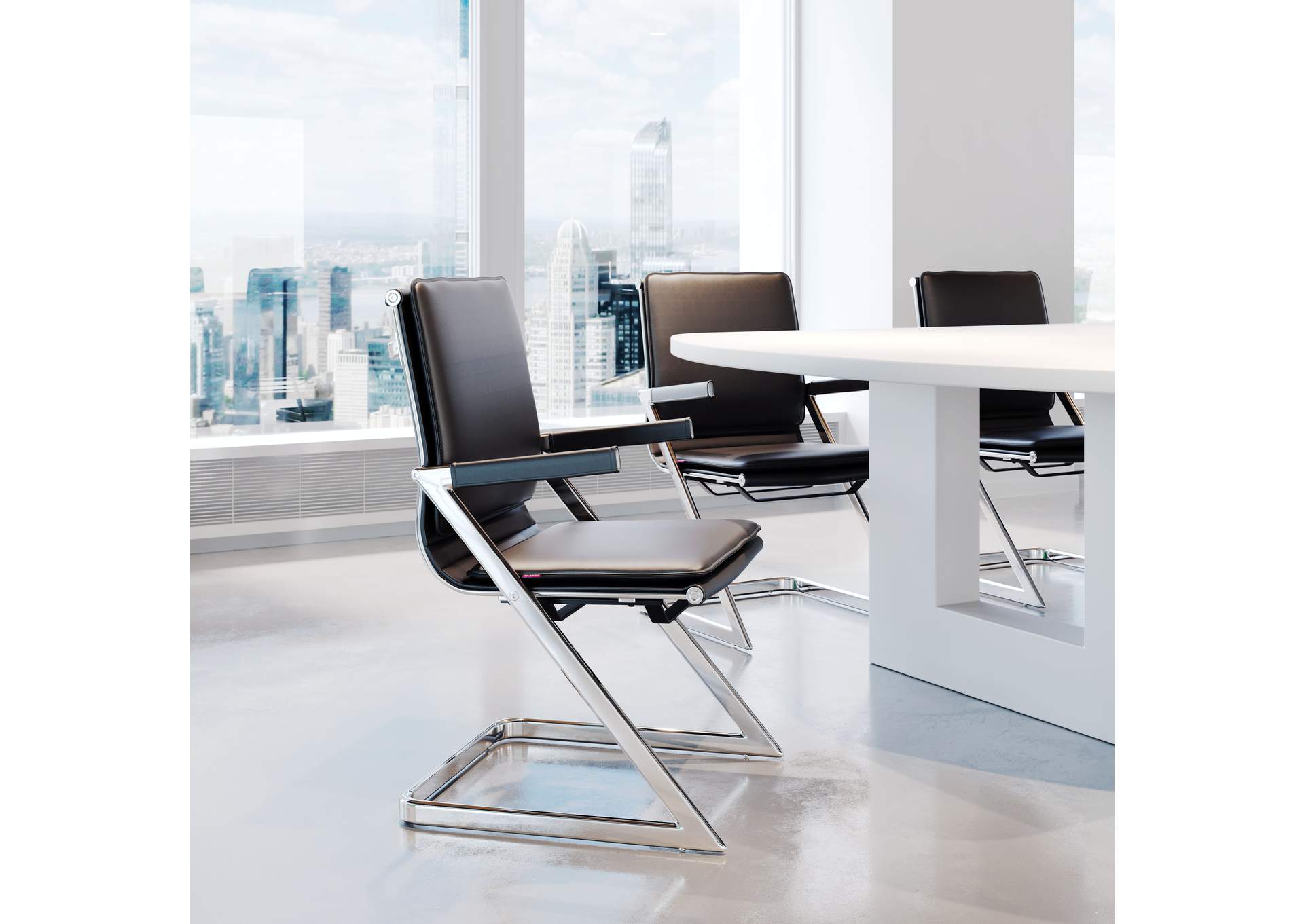 Lider Plus Conference Chair (Set Of 2) Black image 1