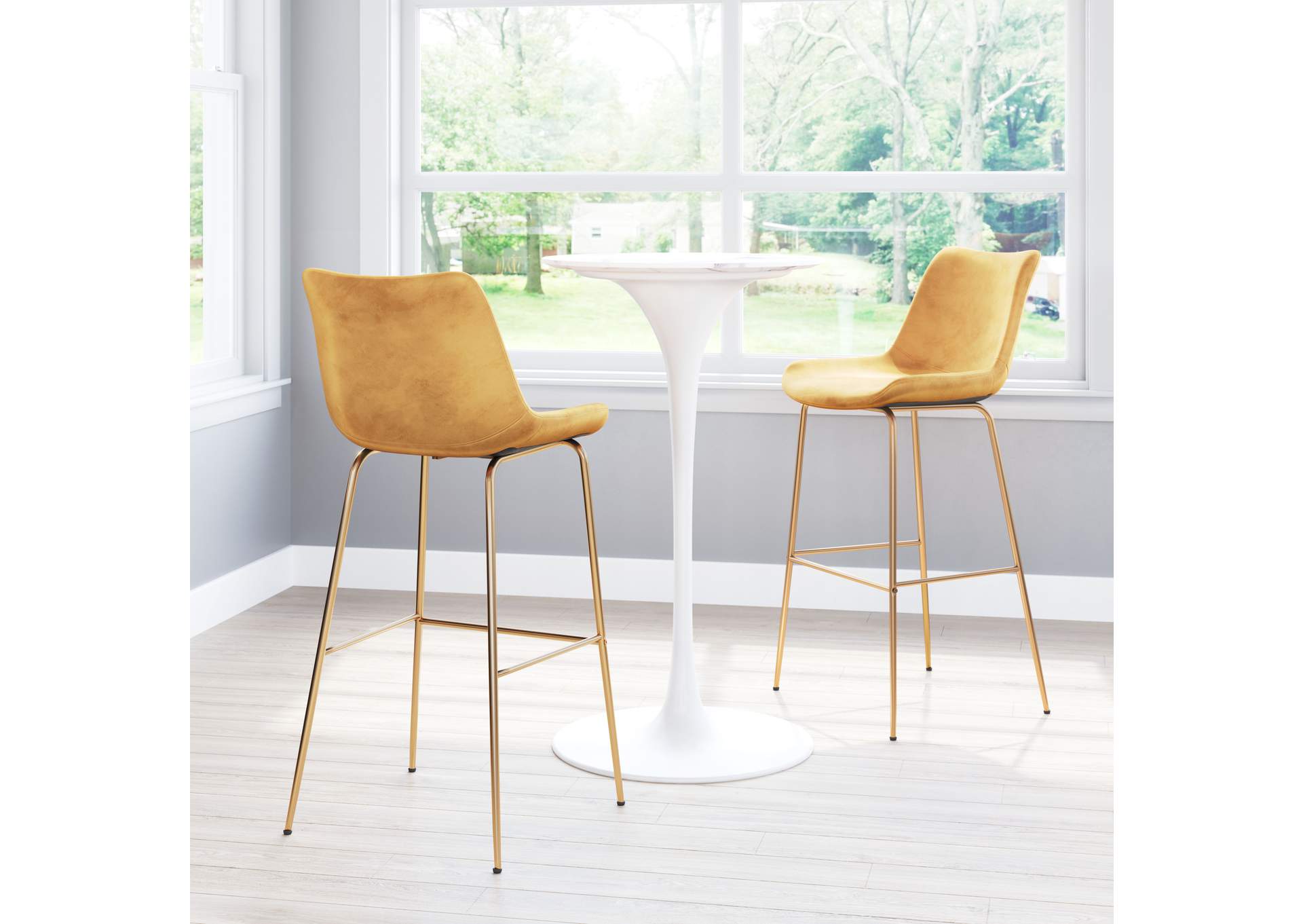 Tony Barstool Yellow & Gold image 3
