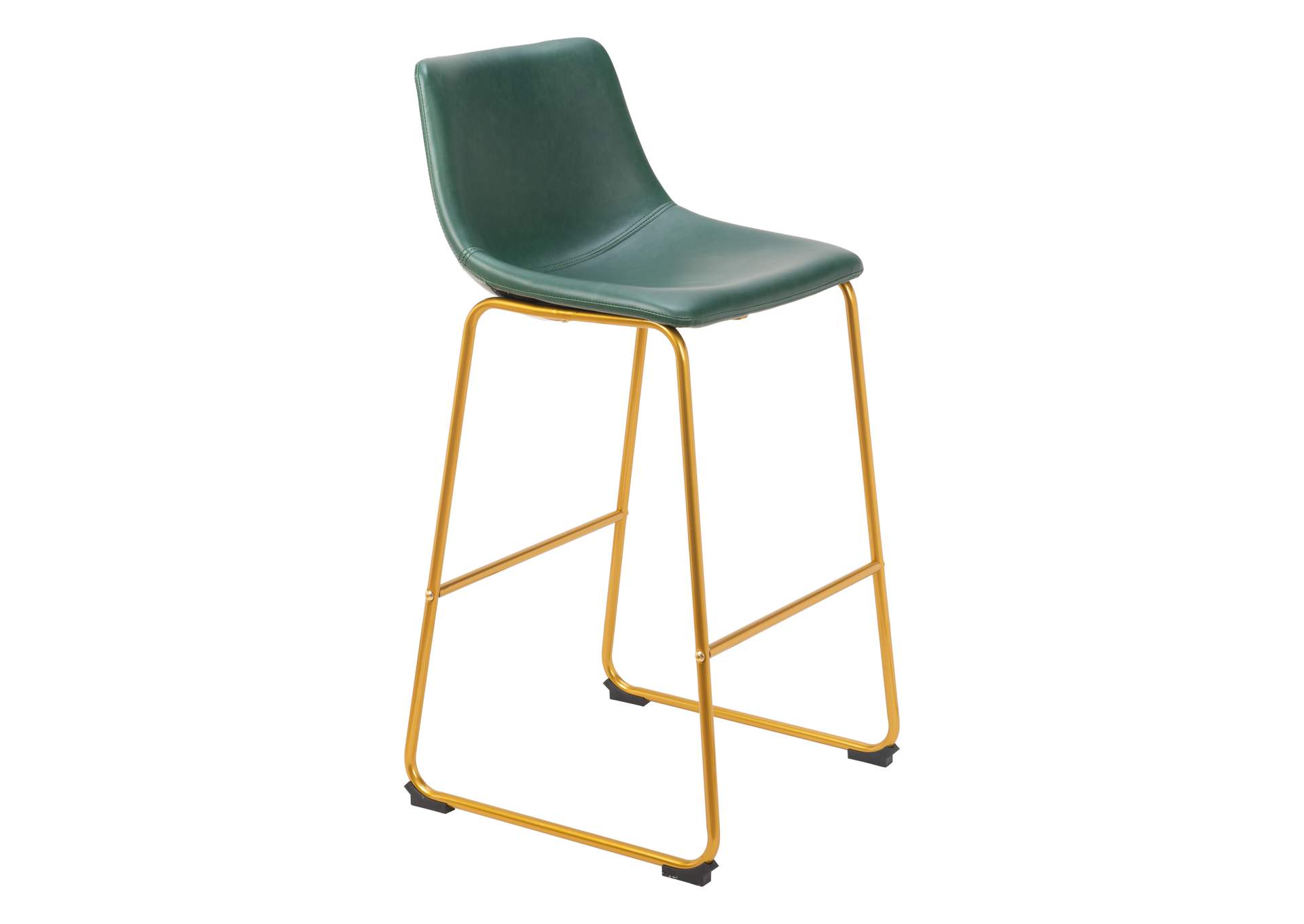 Augusta Barstool (Set Of 2) Green & Gold image 8