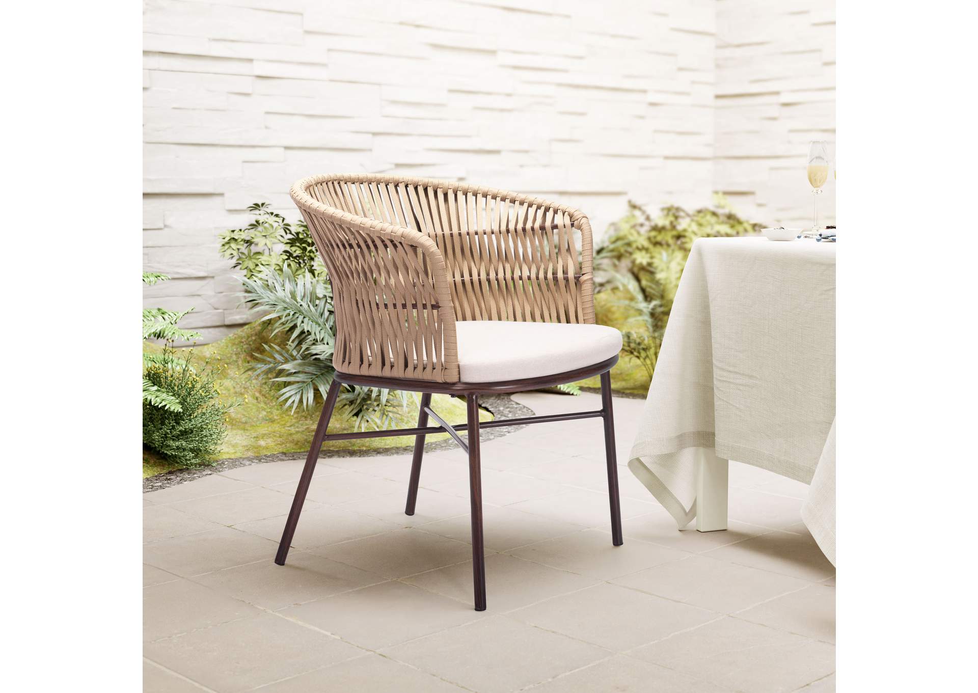Freycinet Outdoor Dining Chair (Set Of 2) Natural image 1