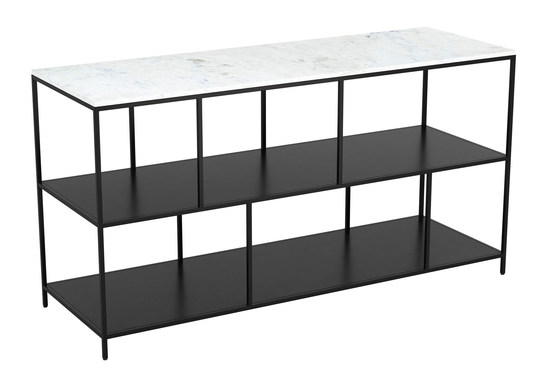 Singularity Console Table White & Black image 7