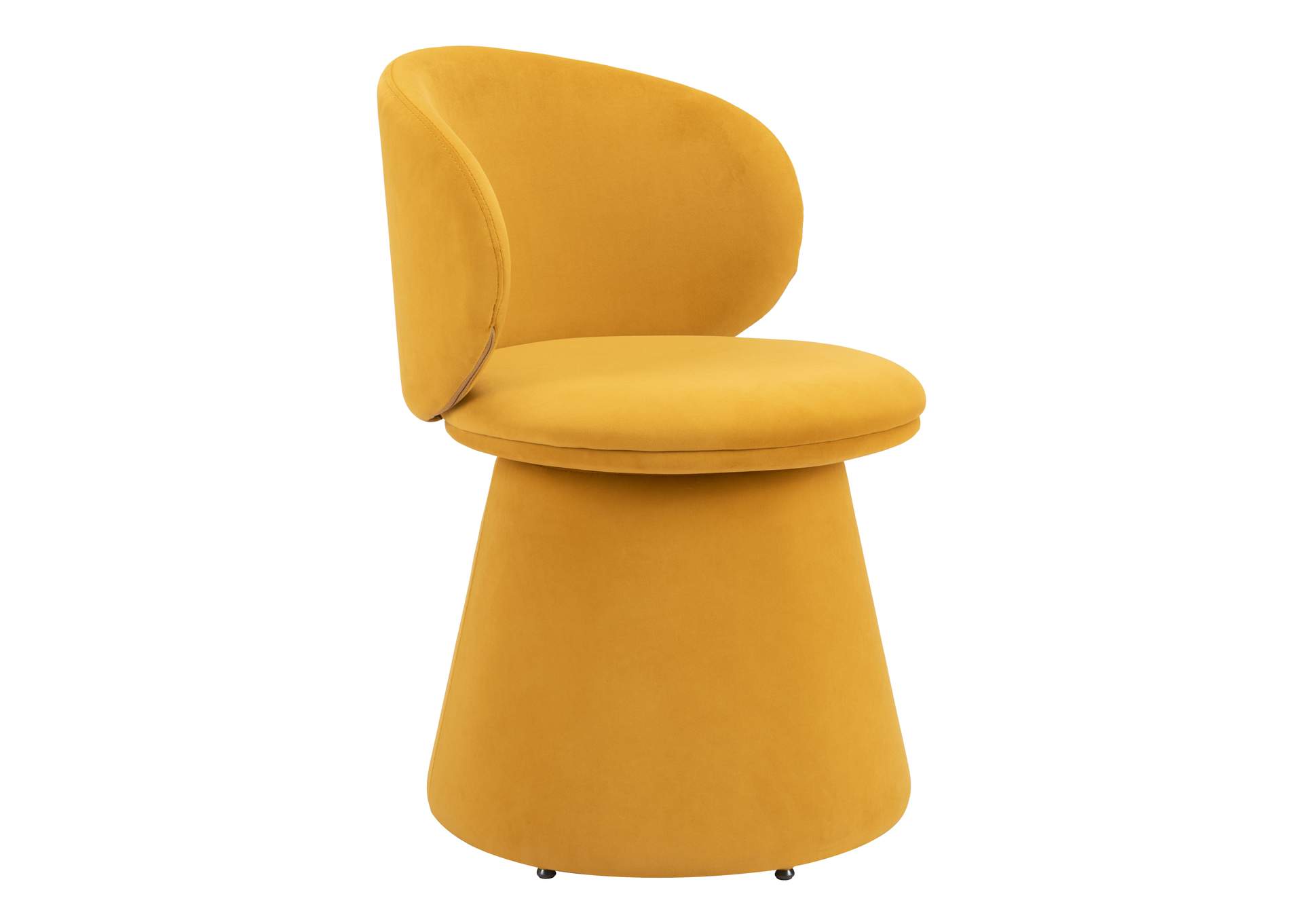 Oblic Swivel Dining Chair Orange image 5