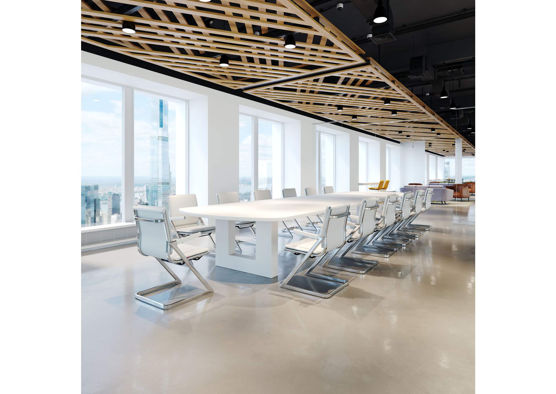 Lider Plus Conference Chair (Set Of 2) White image 3