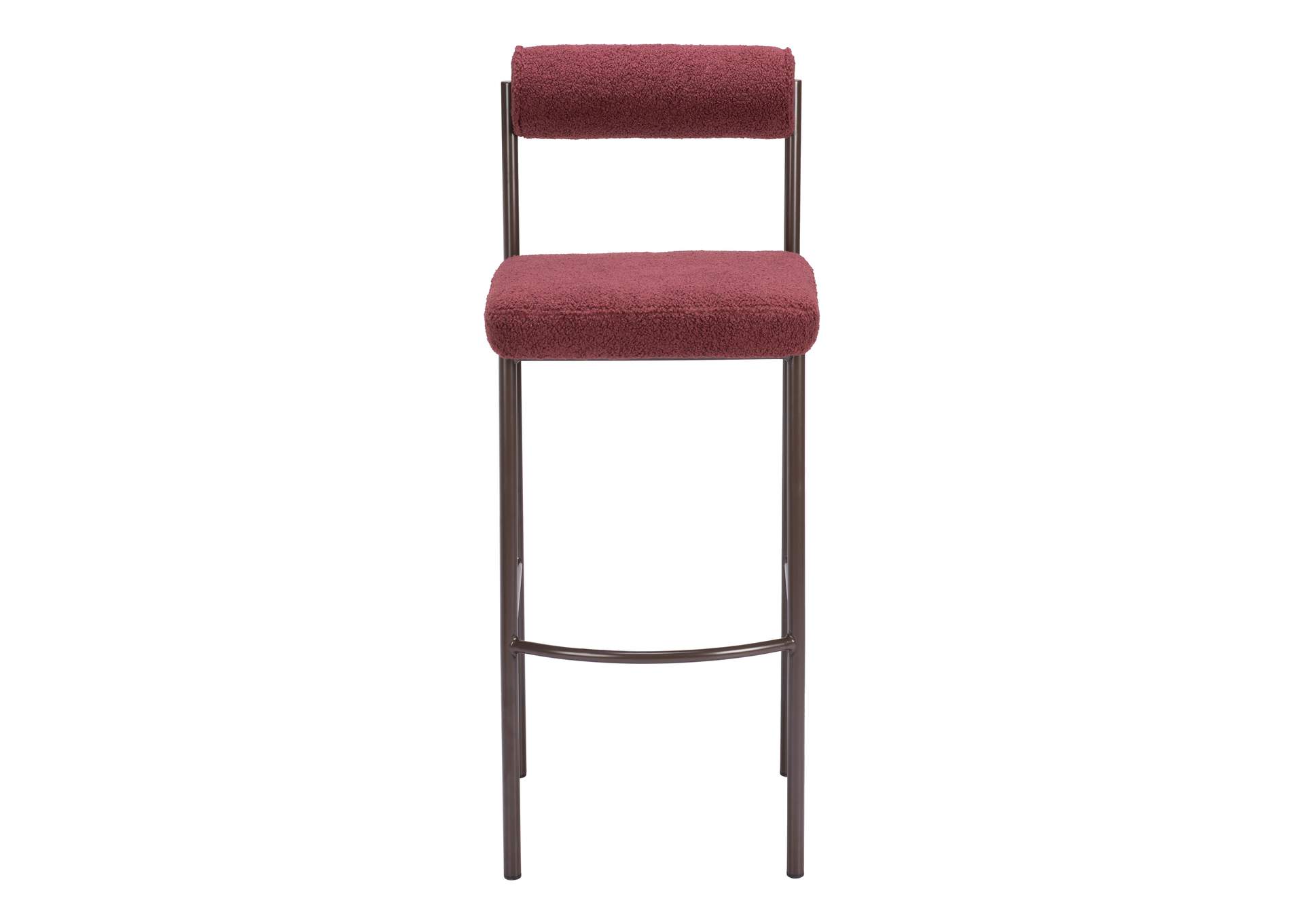 Livorno Barstool (Set Of 2) Red & Bronze image 6
