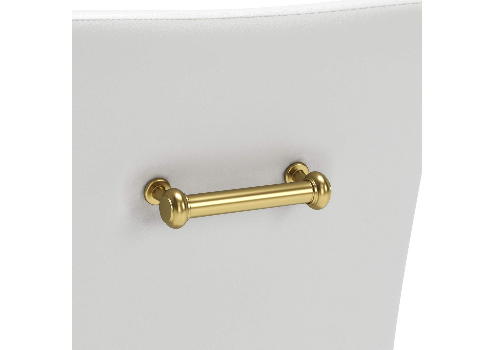 Maxine Dining Chair White & Gold image 10