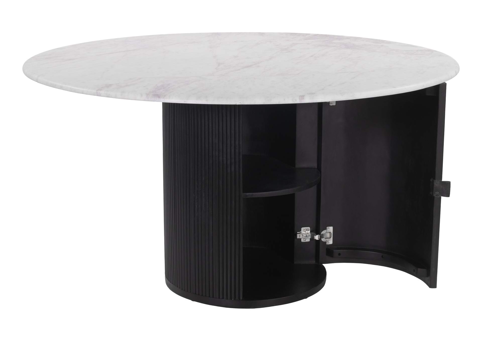 Izola Dining Table White & Black image 7