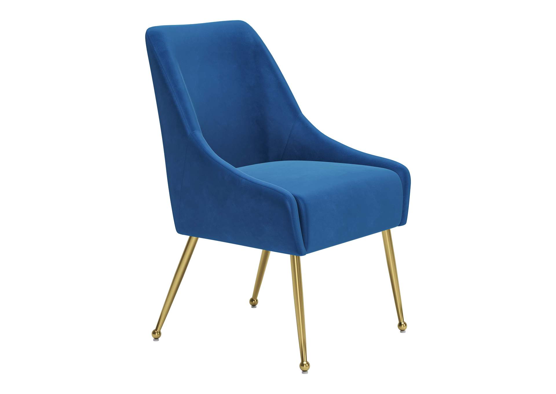 Maxine Dining Chair Navy Blue & Gold image 9