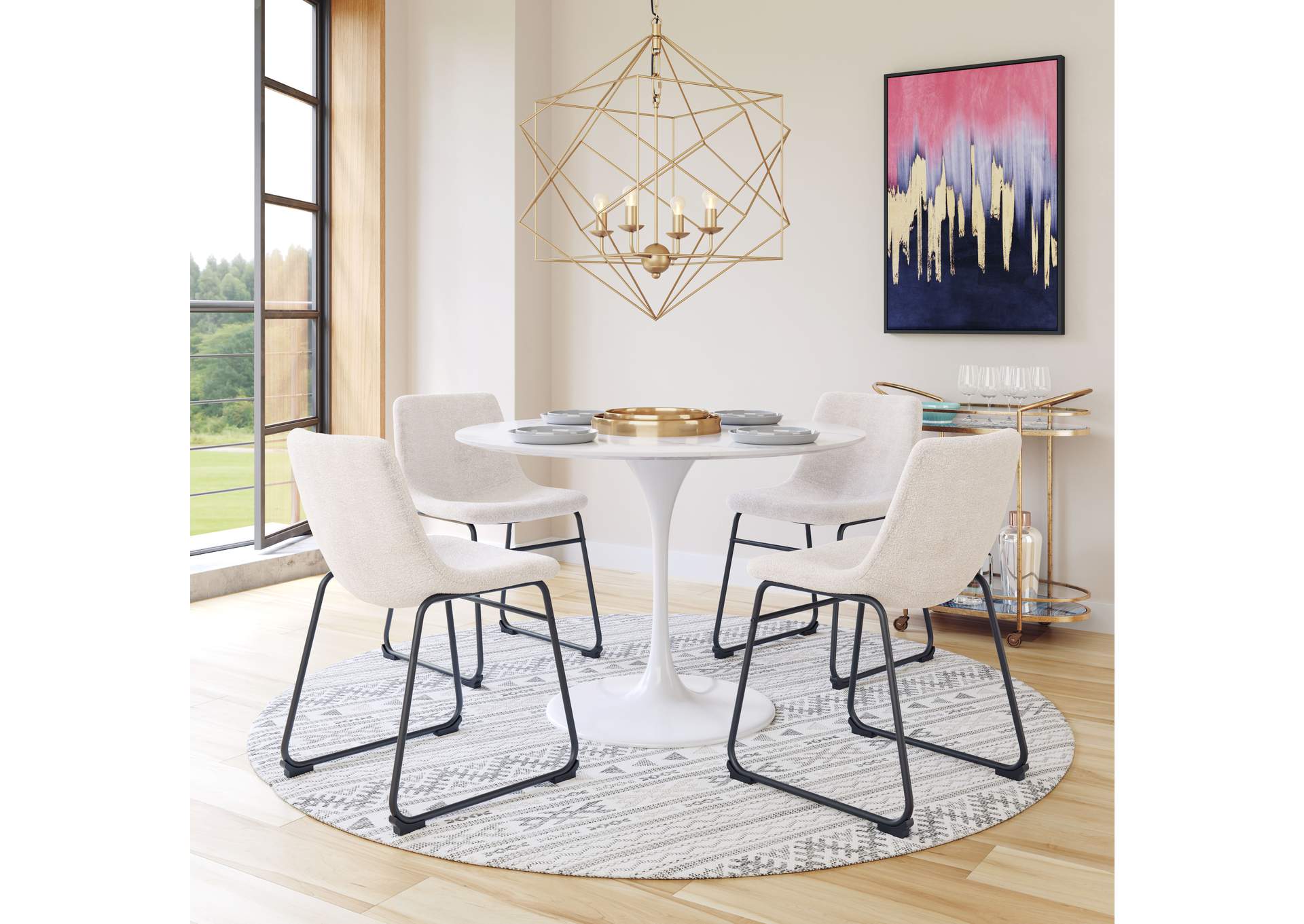 Smart Dining Chair (Set Of 2) Ivory image 3