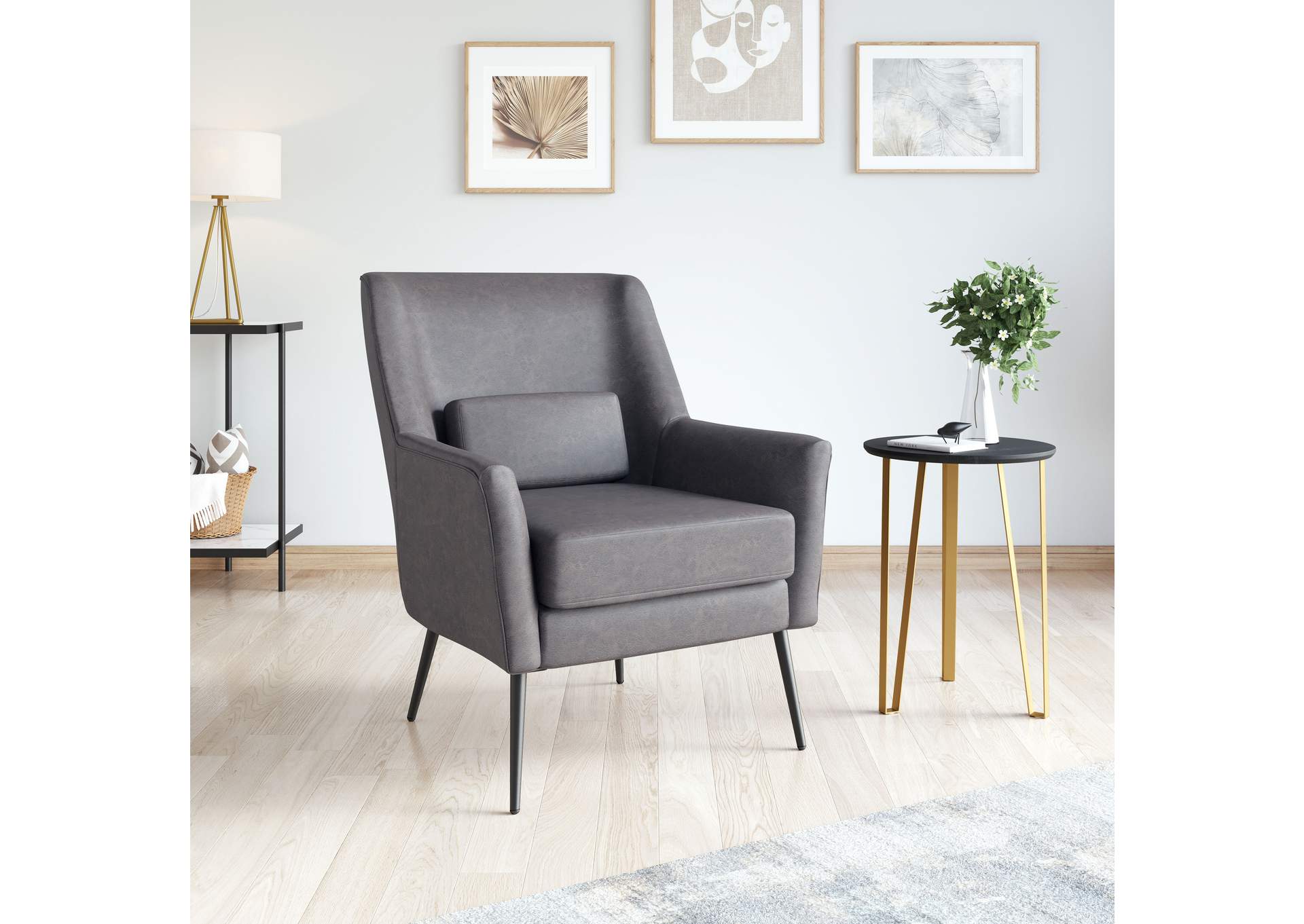 Ontario Accent Chair Vintage Black image 1