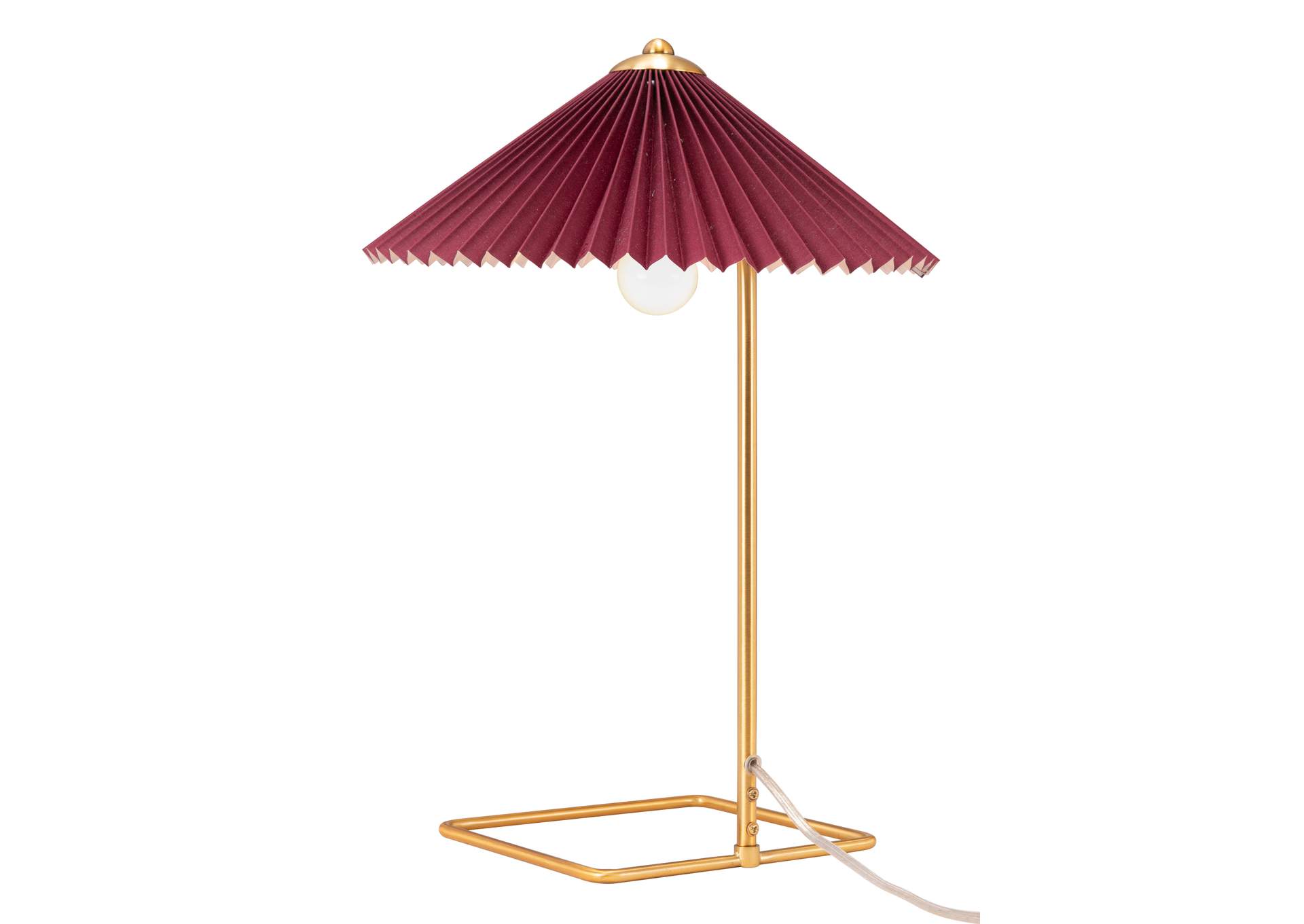 Charo Table Lamp Red & Gold image 6