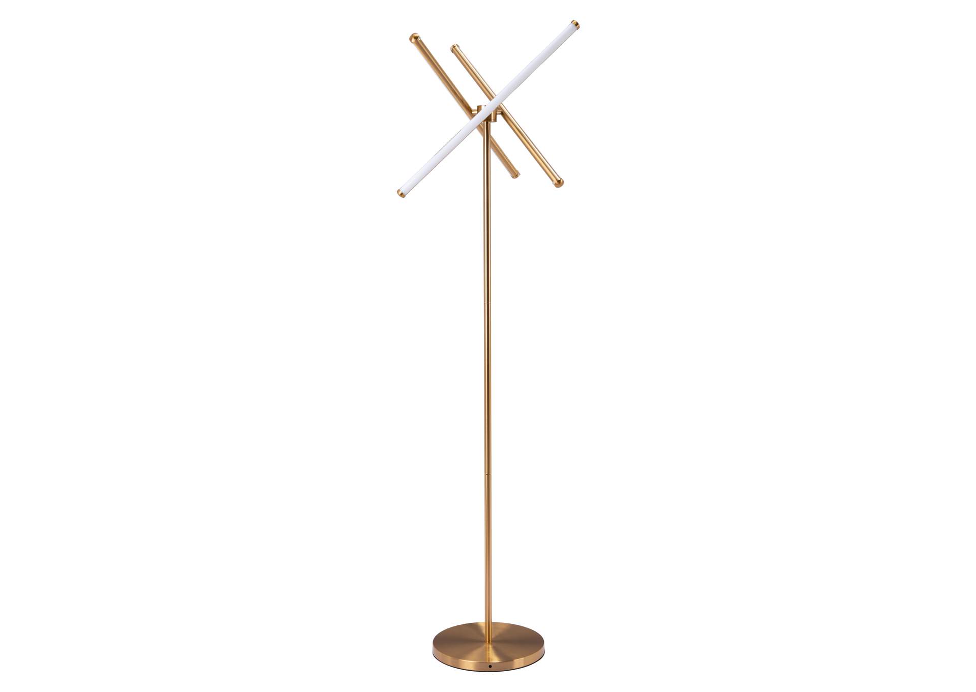 Garza Floor Lamp Brass image 5