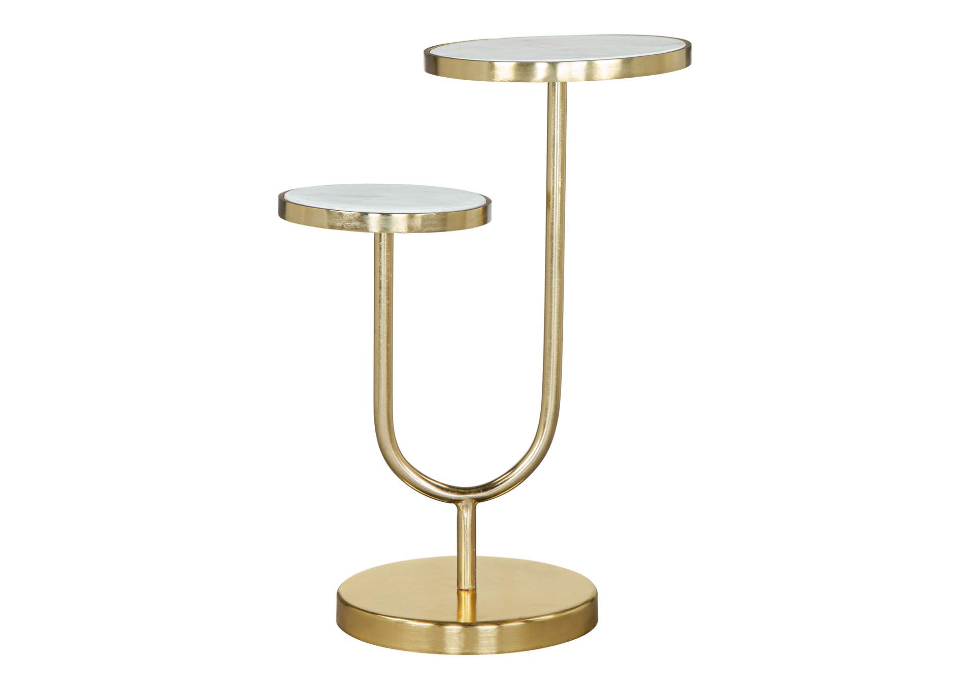 Marc Side Table White & Gold image 4