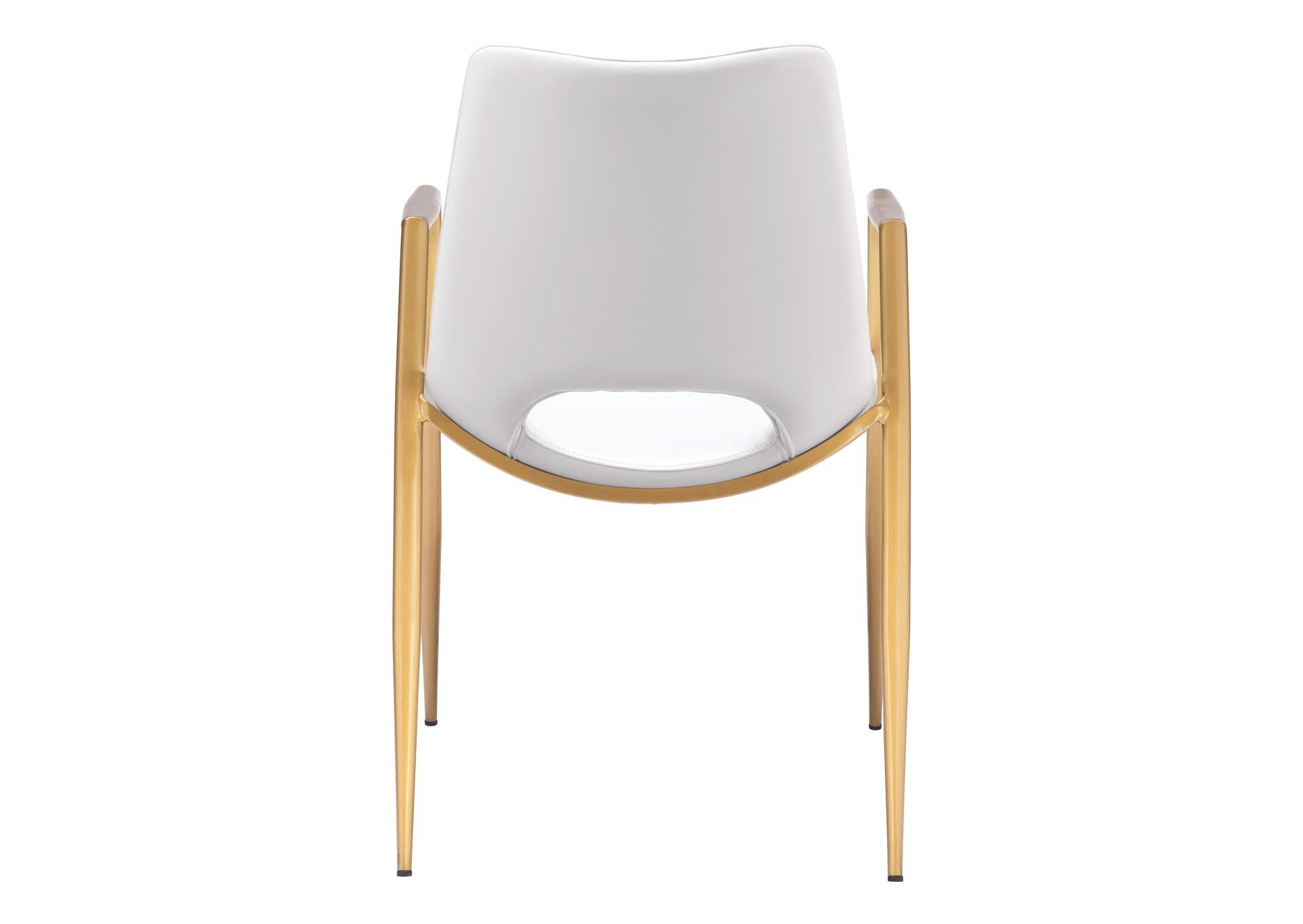 Desi Dining Chair (Set Of 2) White & Gold image 7
