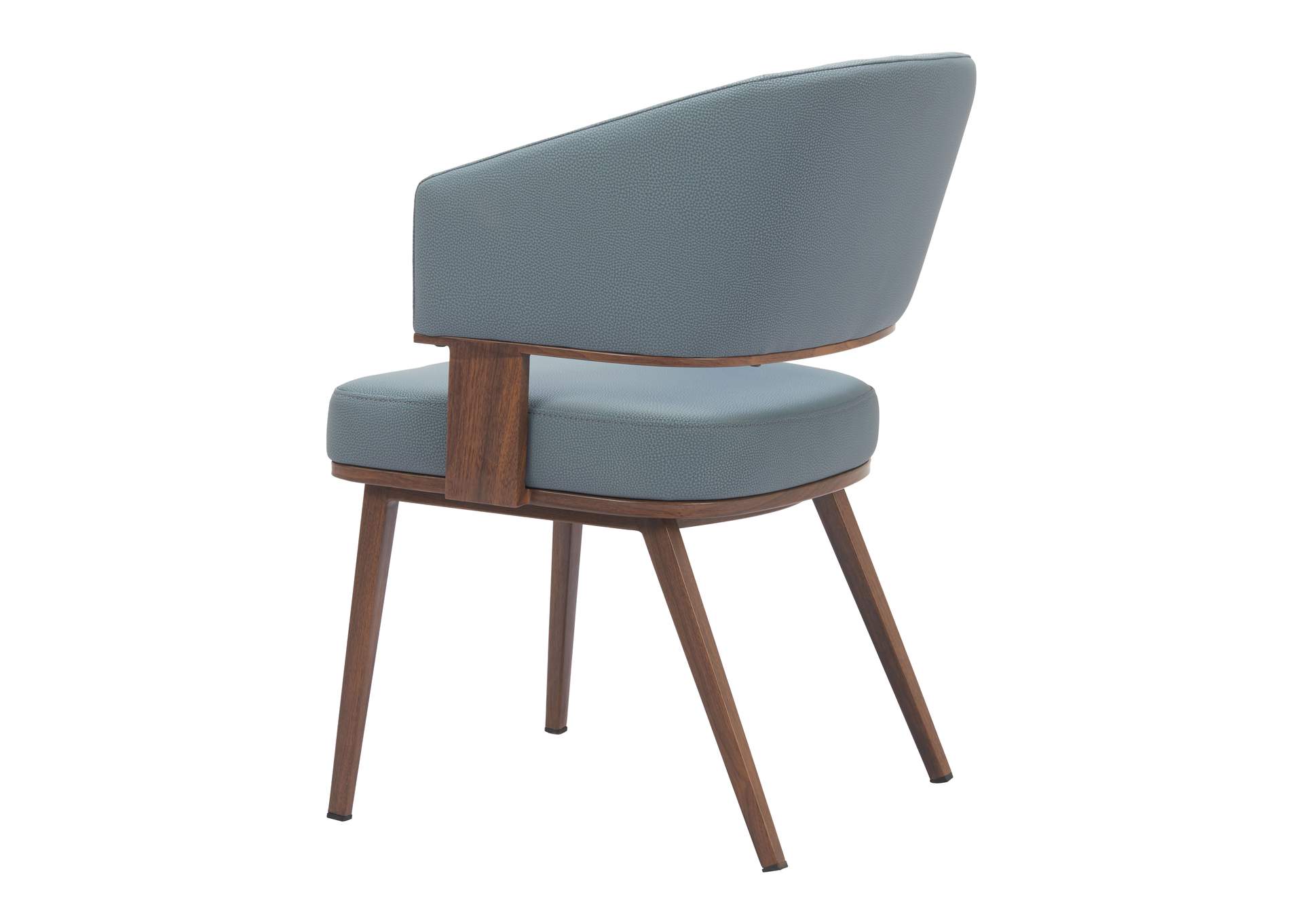 Poise Dining Chair Azure Gray & Walnut image 6