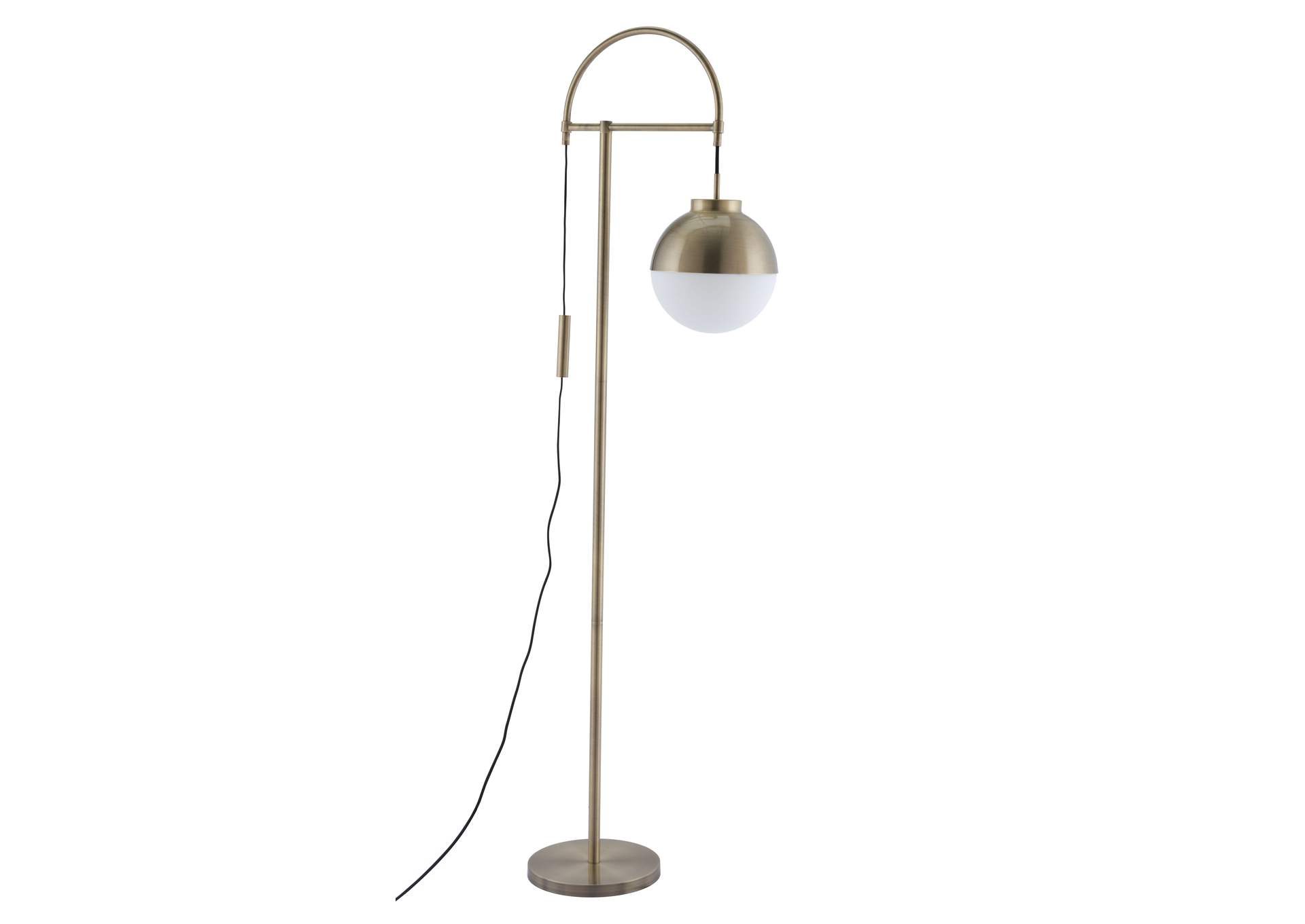 Waterloo Floor Lamp White & Bronze image 7