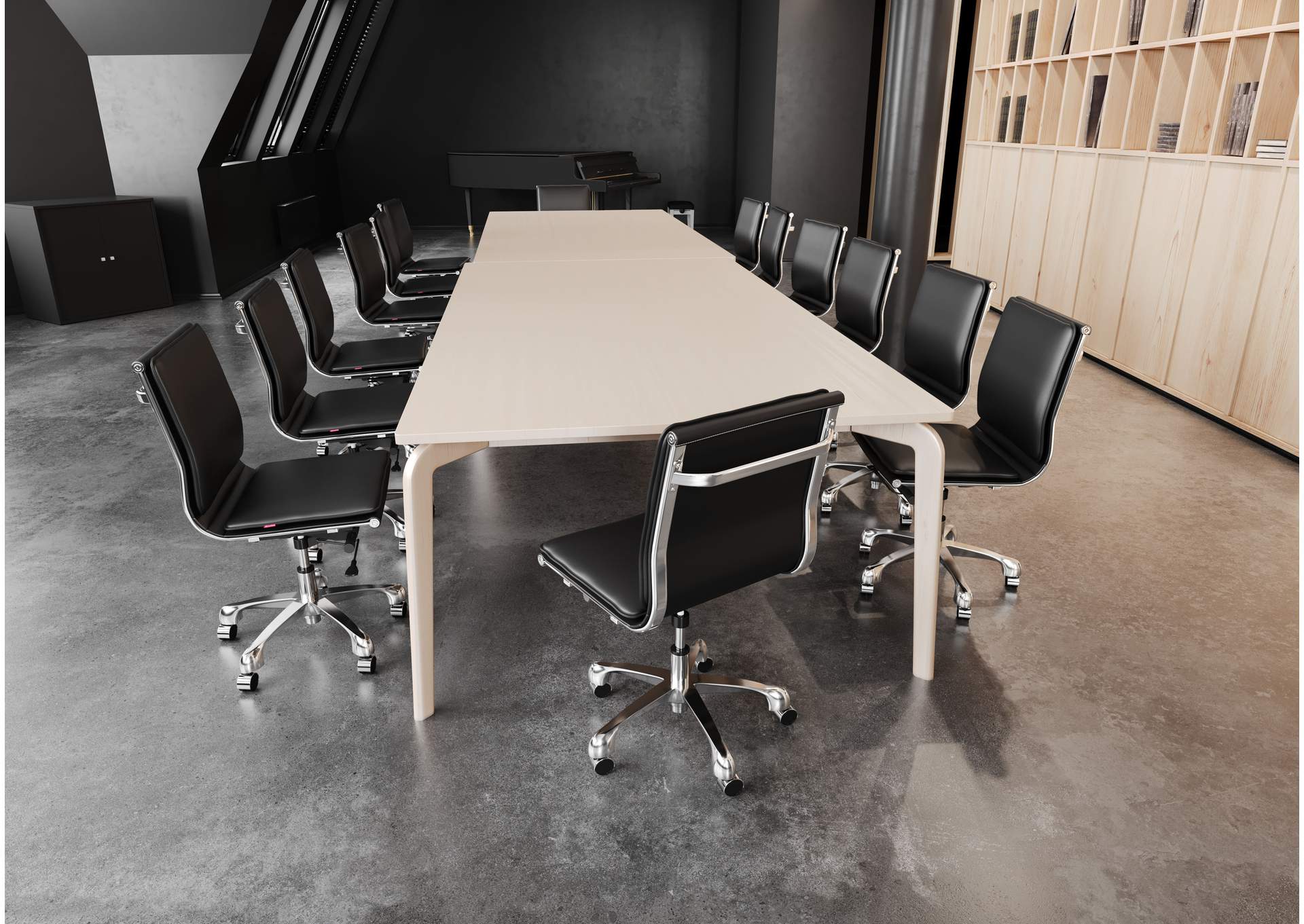 Lider Plus Armless Office Chair Black image 4