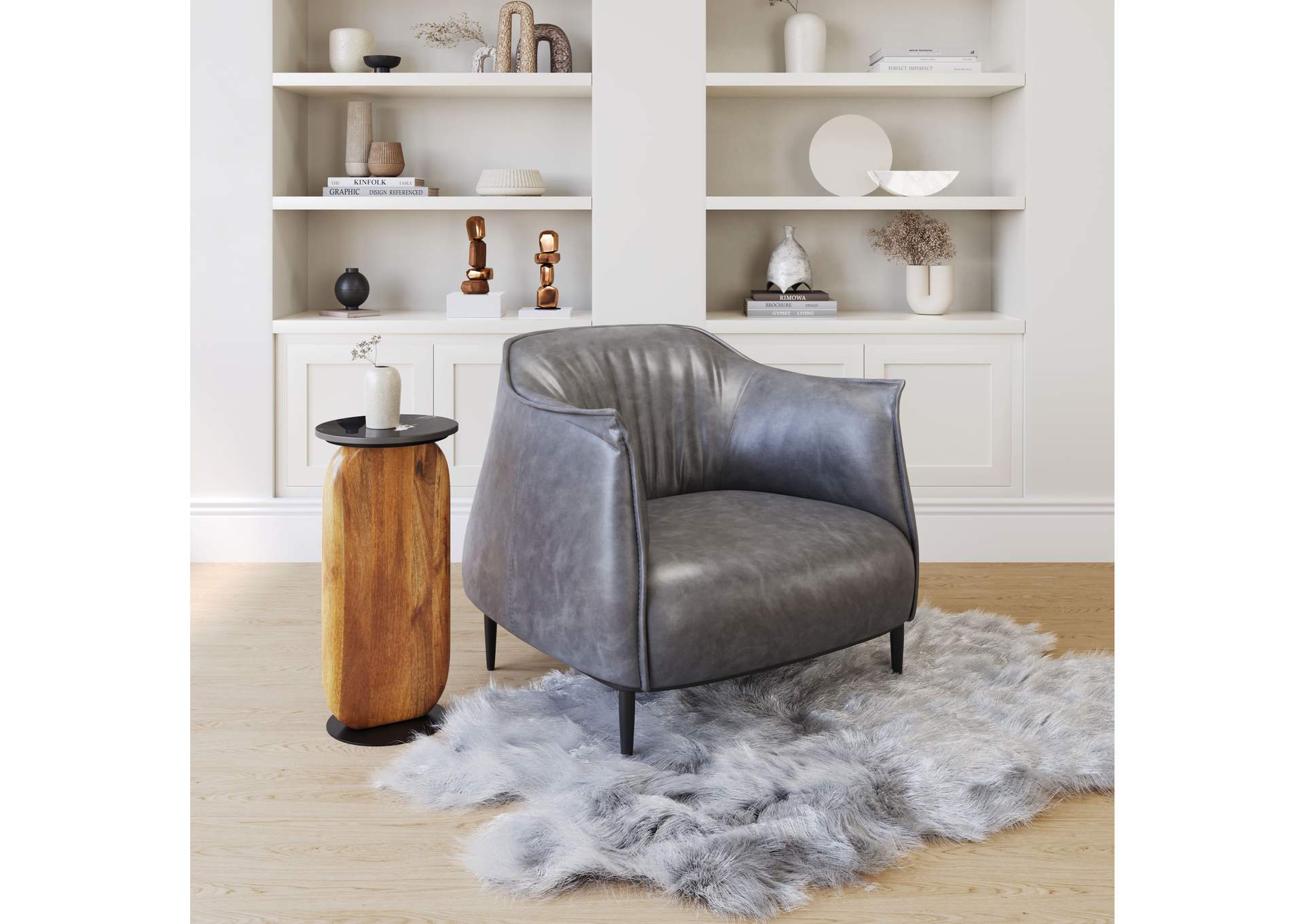 Julian Accent Chair Gray image 1