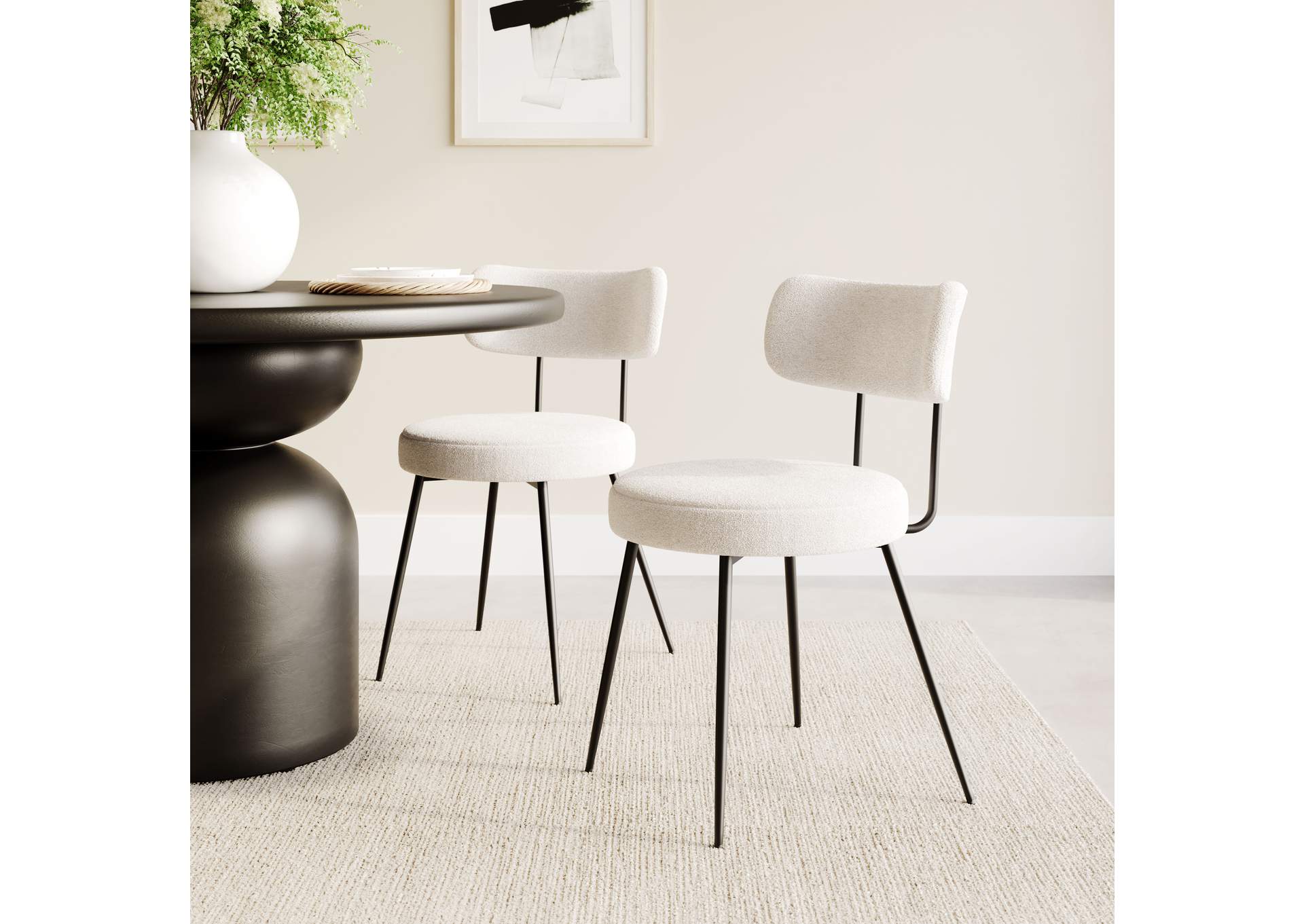 Blanca Dining Chair (Set Of 2) Ivory image 1