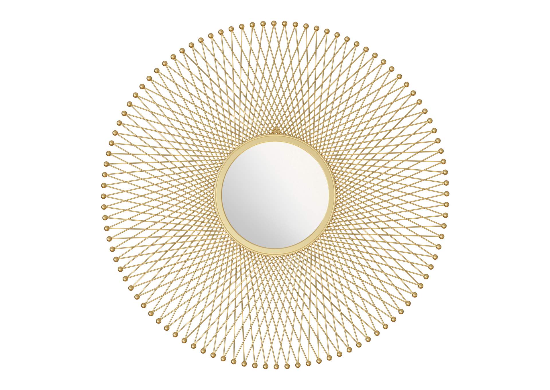 Glow Round Mirror Gold image 4