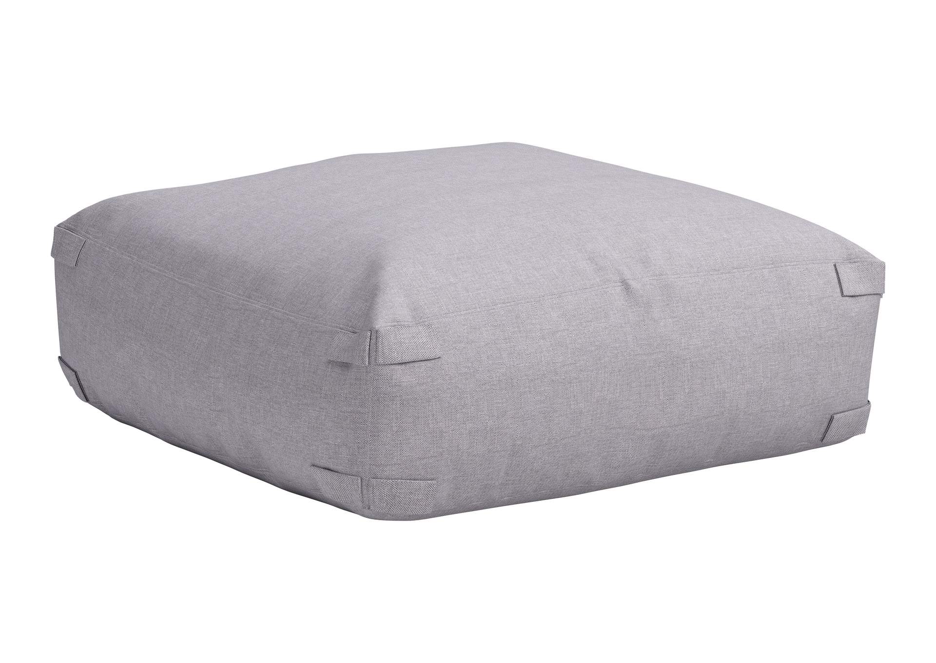 Luanda Outdoor Ottoman Gray image 4