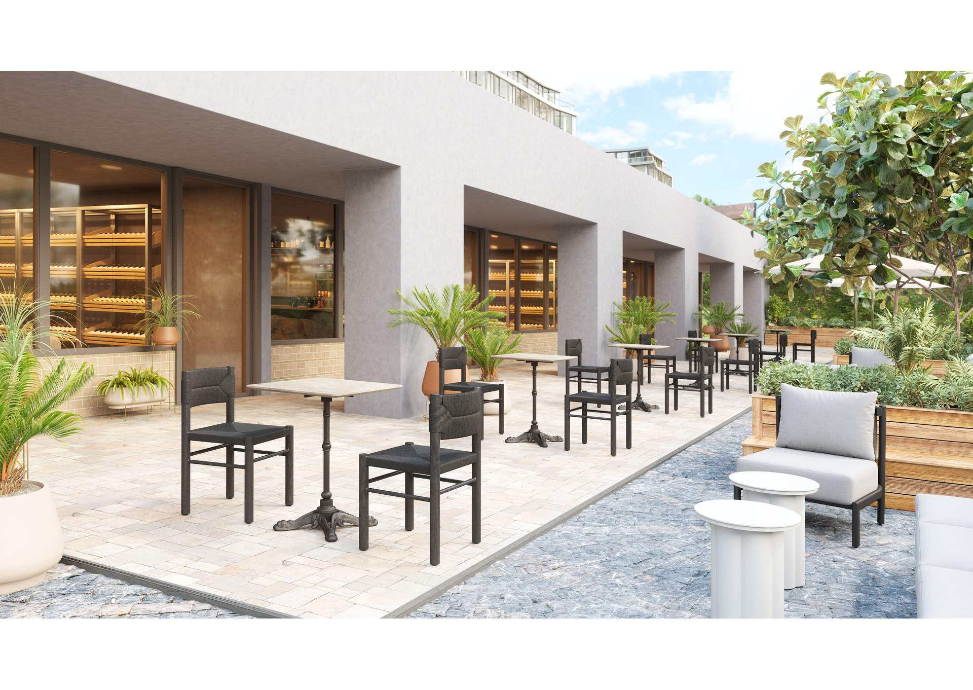 Alfresco Outdoor Dining Table Gray image 3