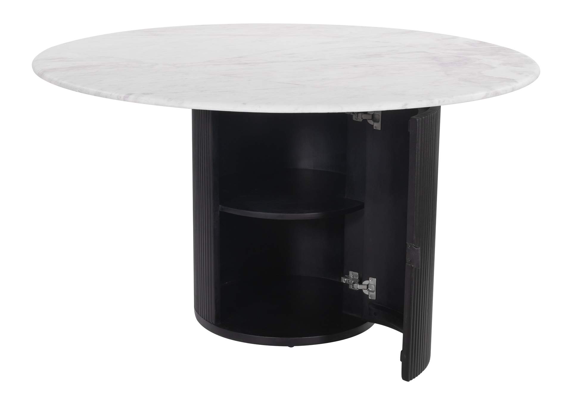 Izola Dining Table White & Black image 8