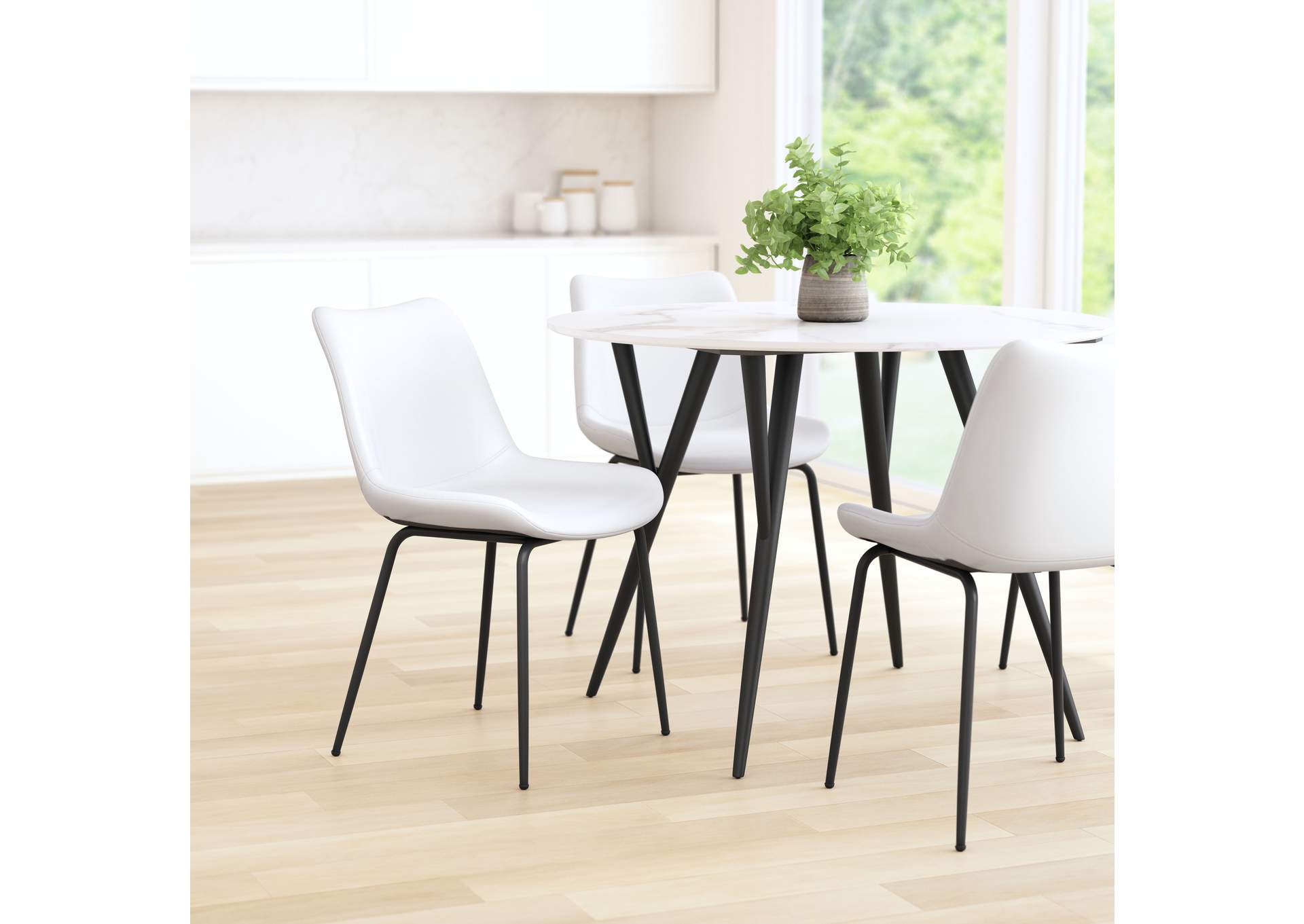 Byron Dining Chair (Set Of 2) White image 1