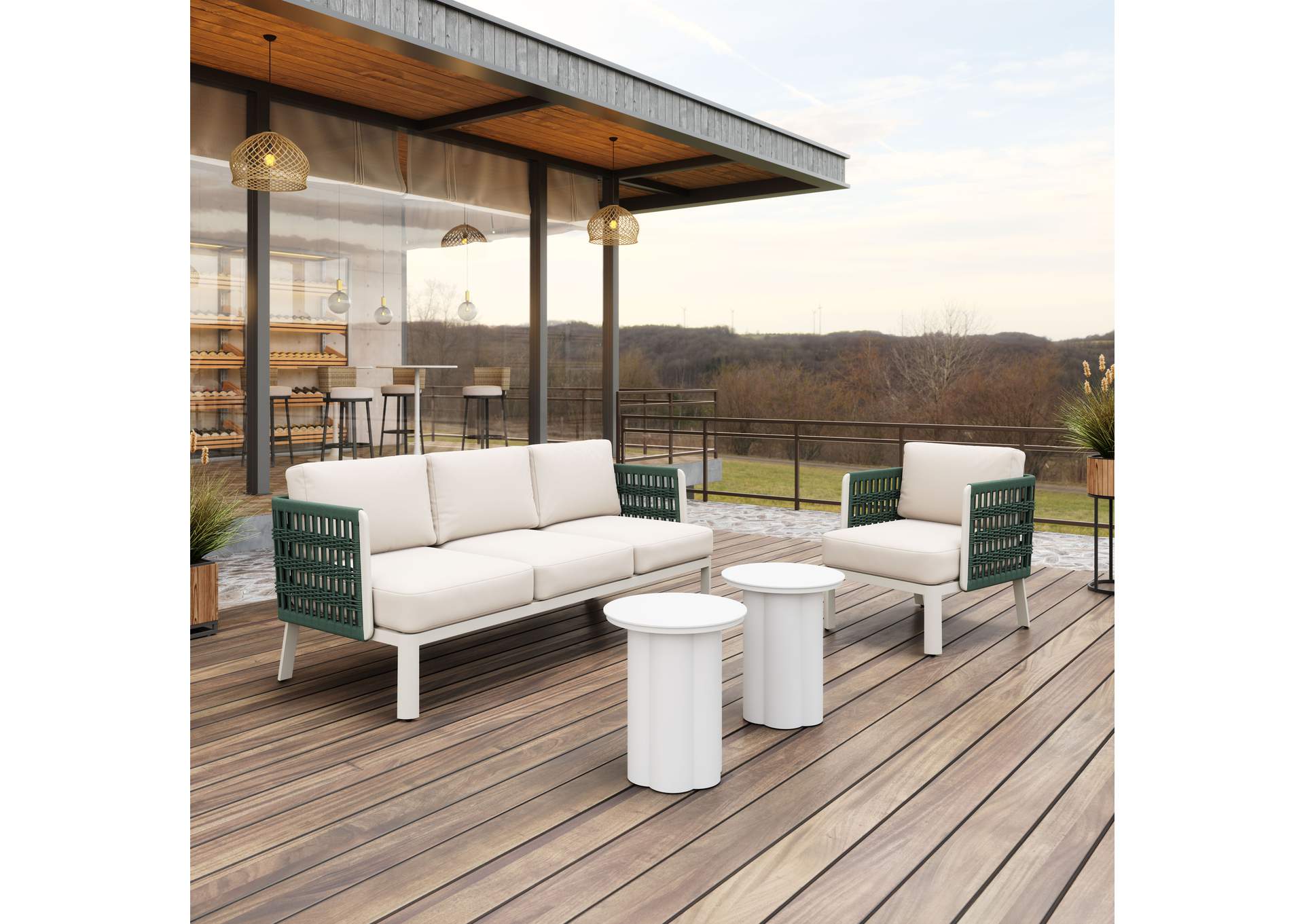 Bridgehampton Outdoor Sofa White image 3